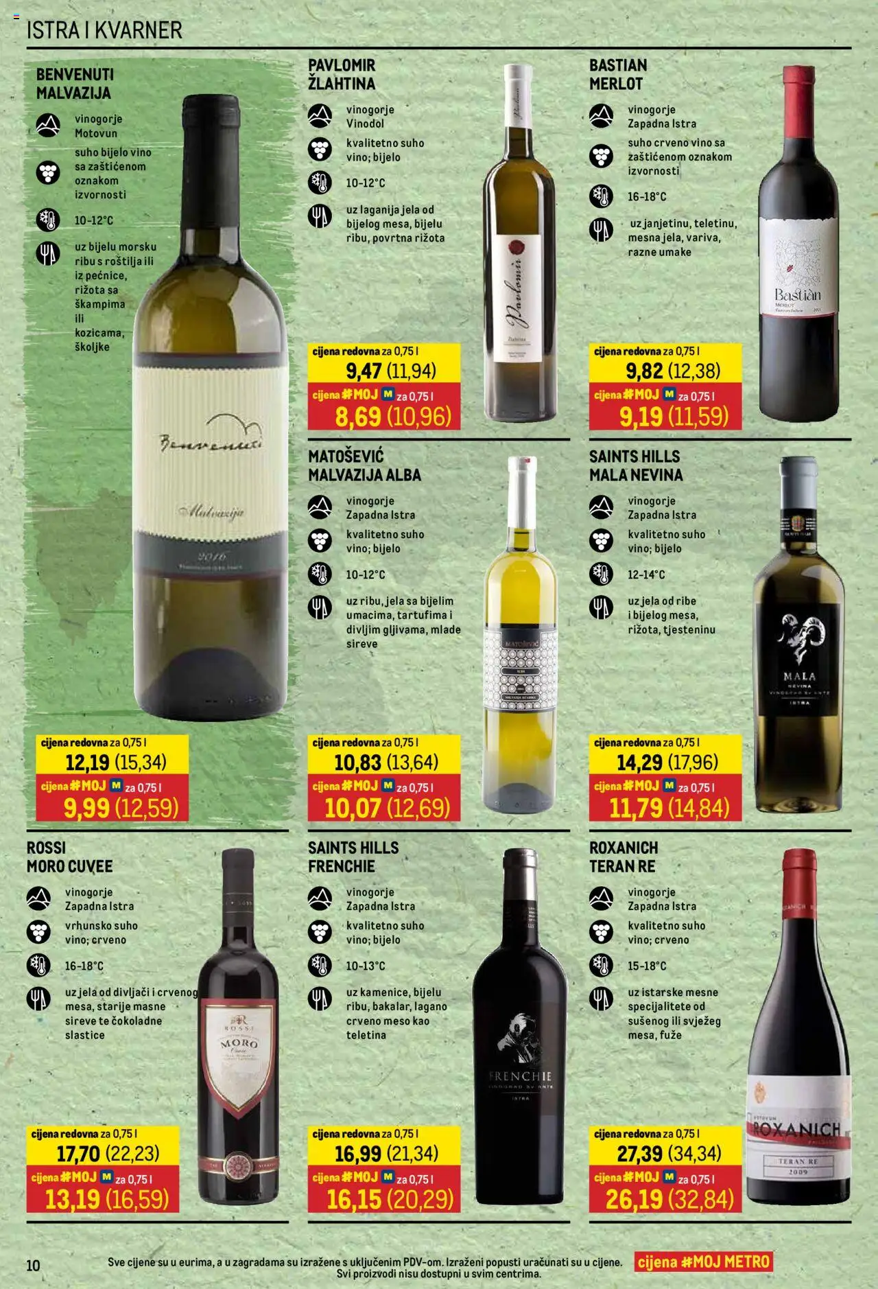 Metro katalog | vrijedi od 16.10.2025 | Stranica: 10 | Proizvodi: Bijelo vino, Teletina, Meso, Vino
