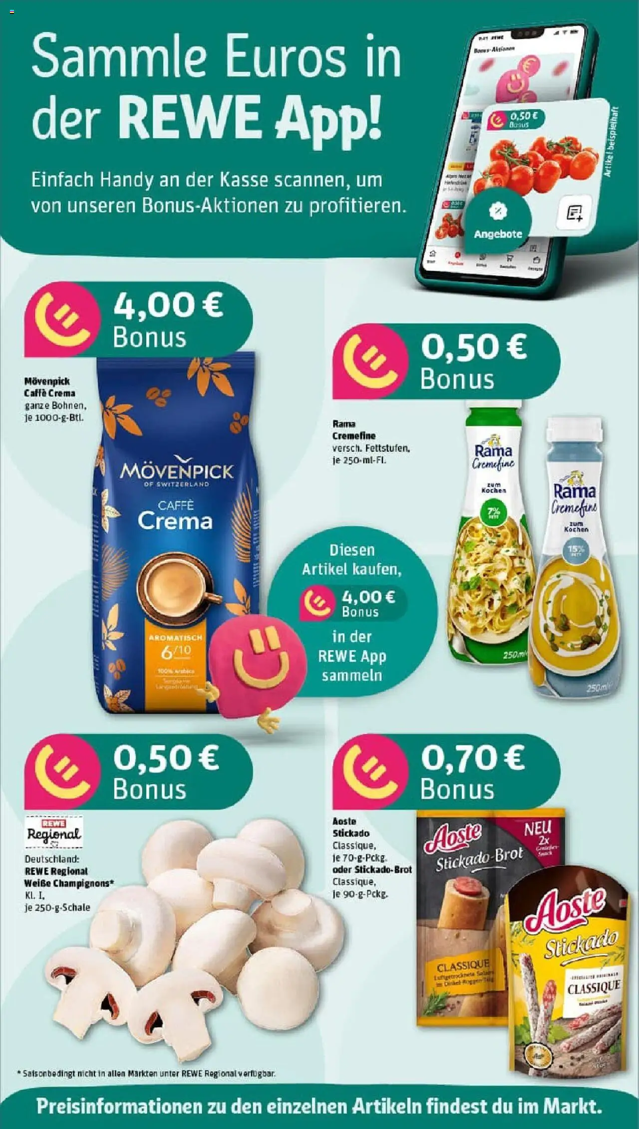 Rewe prospekt Lübeck	 - gültig ab dem 27.07.2025 | Seite: 2 | Produkte: Rama, Rama cremefine, Brot, Salami