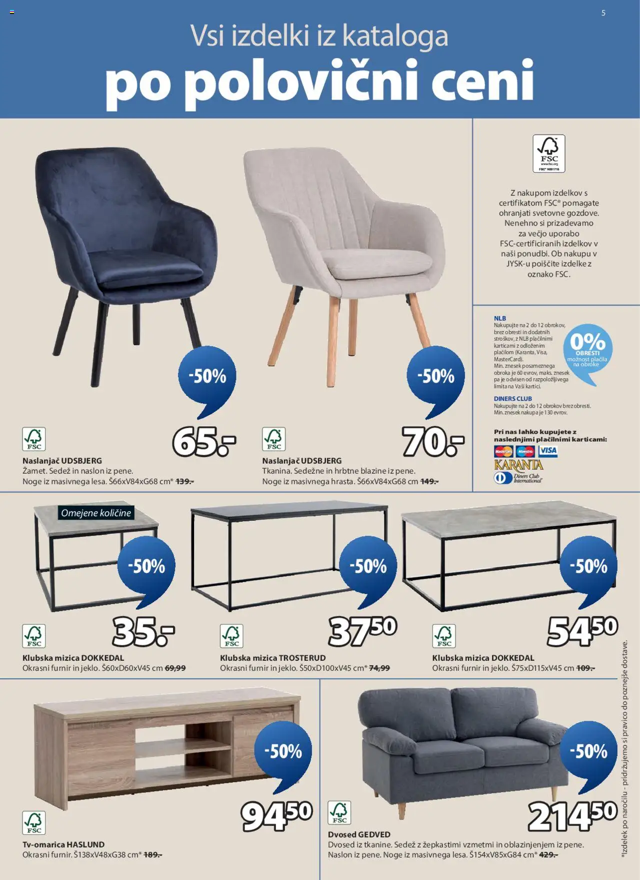 JYSK katalog │ velja od 06.08.2025 | Stran: 5 | Izdelki: Furnir, Miza, Stol