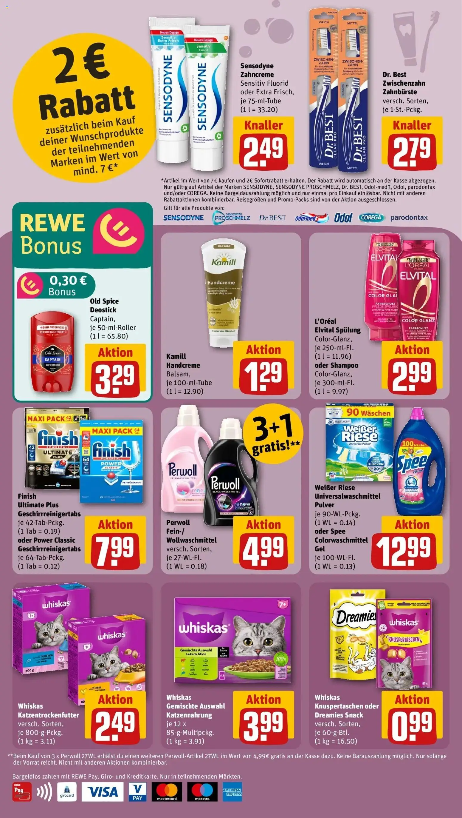 Rewe prospekt Velbert	 – gültig ab 09.02.2026 | Seite: 27 | Produkte: Perwoll, Handcreme, Spee, Waschmittel