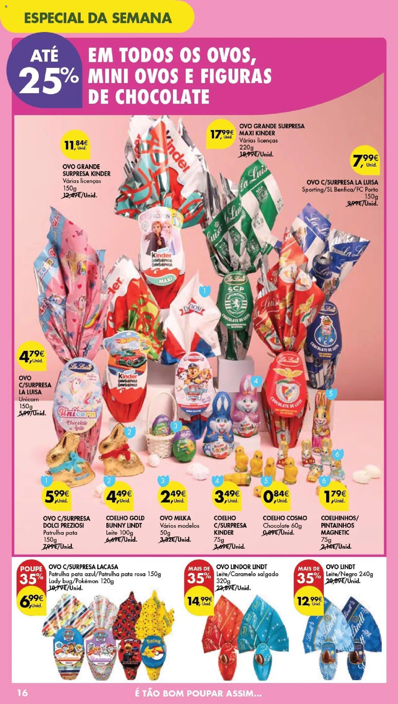 Pingo Doce Poupe este Fim de Semana │ válido de 03.04.2026 | Página: 16 | Produtos: Leite, Ovos, Chocolate, Coelho