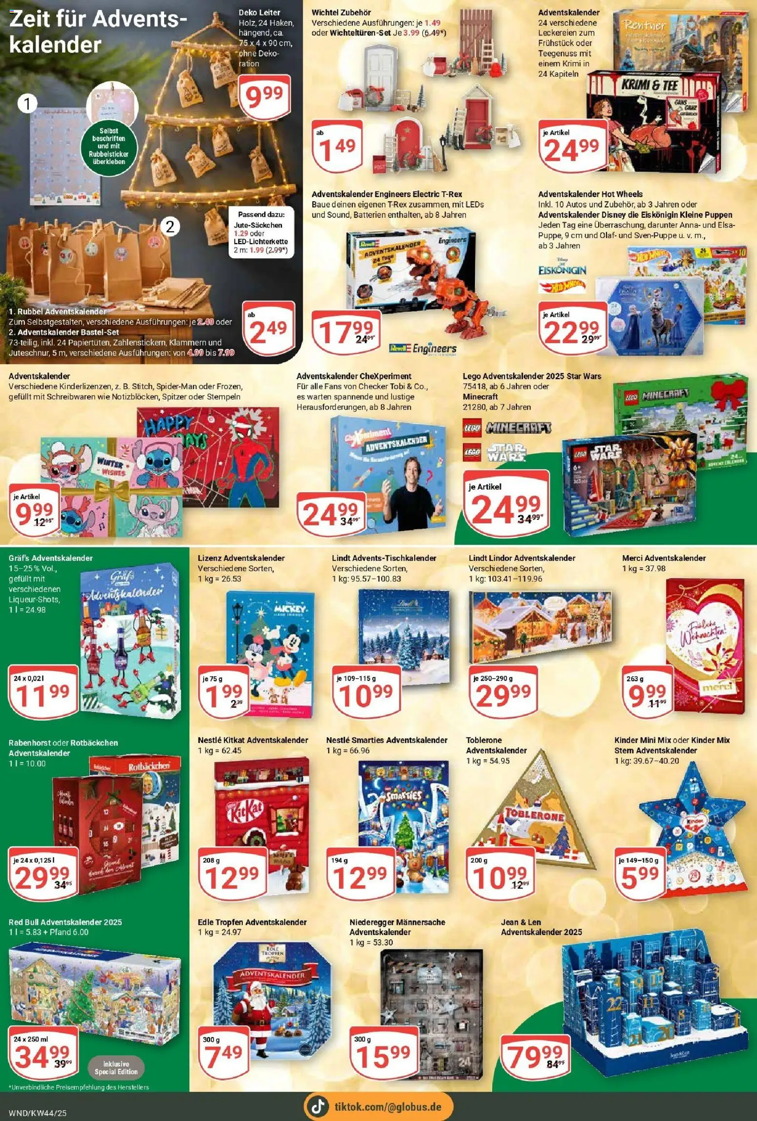 Globus prospekt St. Wendel	 – gültig ab 26.10.2025 | Seite: 28 | Produkte: Merci, Smarties, Tee, Lindt