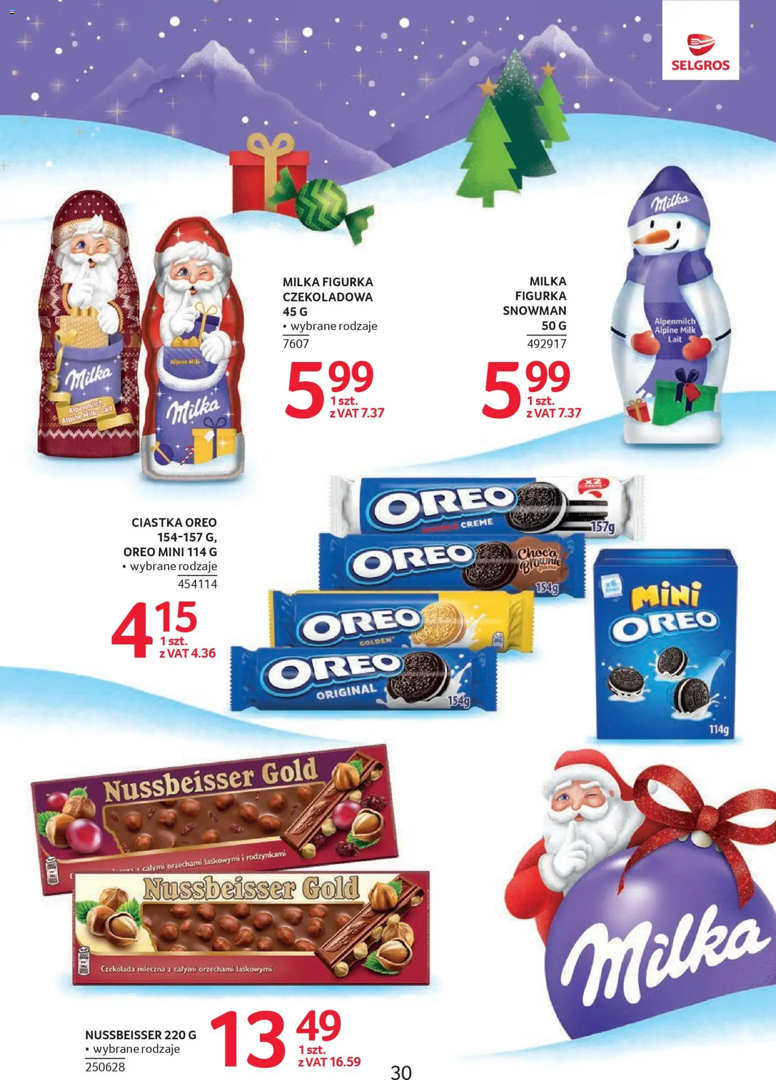 Selgros cash&carry Gazetka - Markowe produkty od 04.12.2025 | Strona: 30 | Produkty: Czekolada mleczna, Milka, Kawa, Brownie