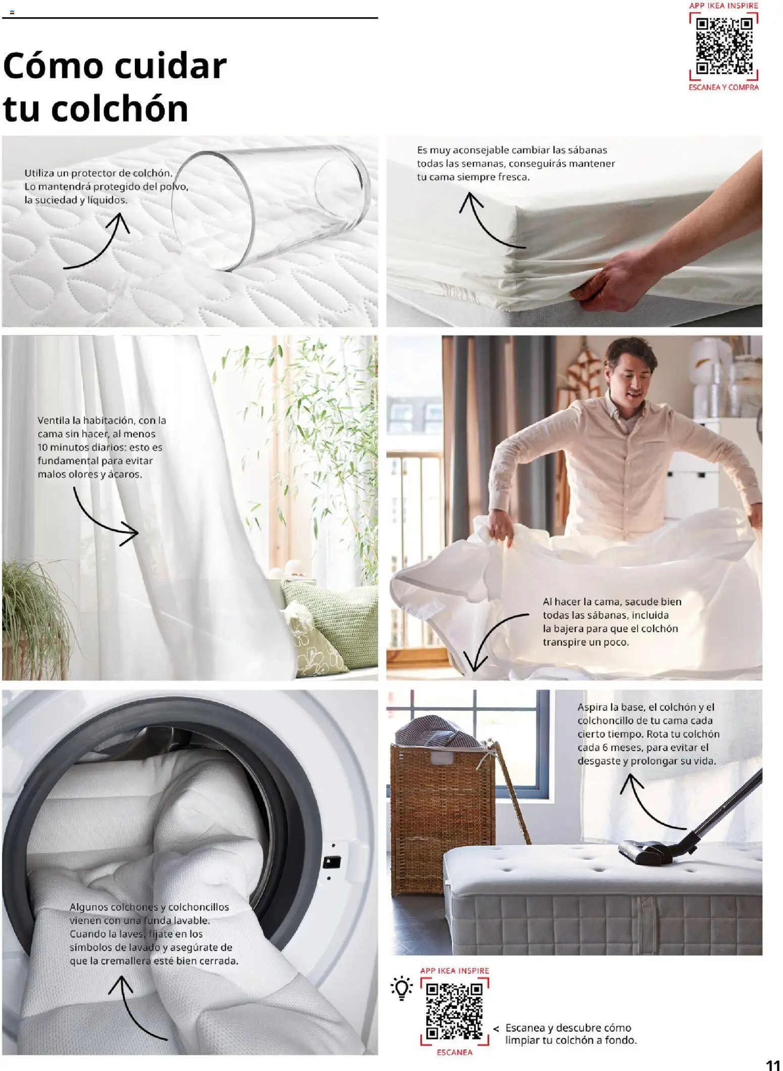 Catálogo IKEA Confort │ válido desde el 01.02.2026 | Página: 11 | Productos: Colchon, Funda, Cama