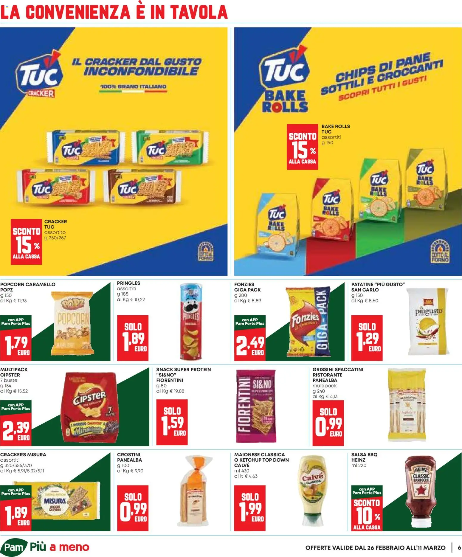 Volantino Panorama del 26.02.2026 | Pagina: 6 | Prodotti: Patatine, Ketchup, Maionese, Top