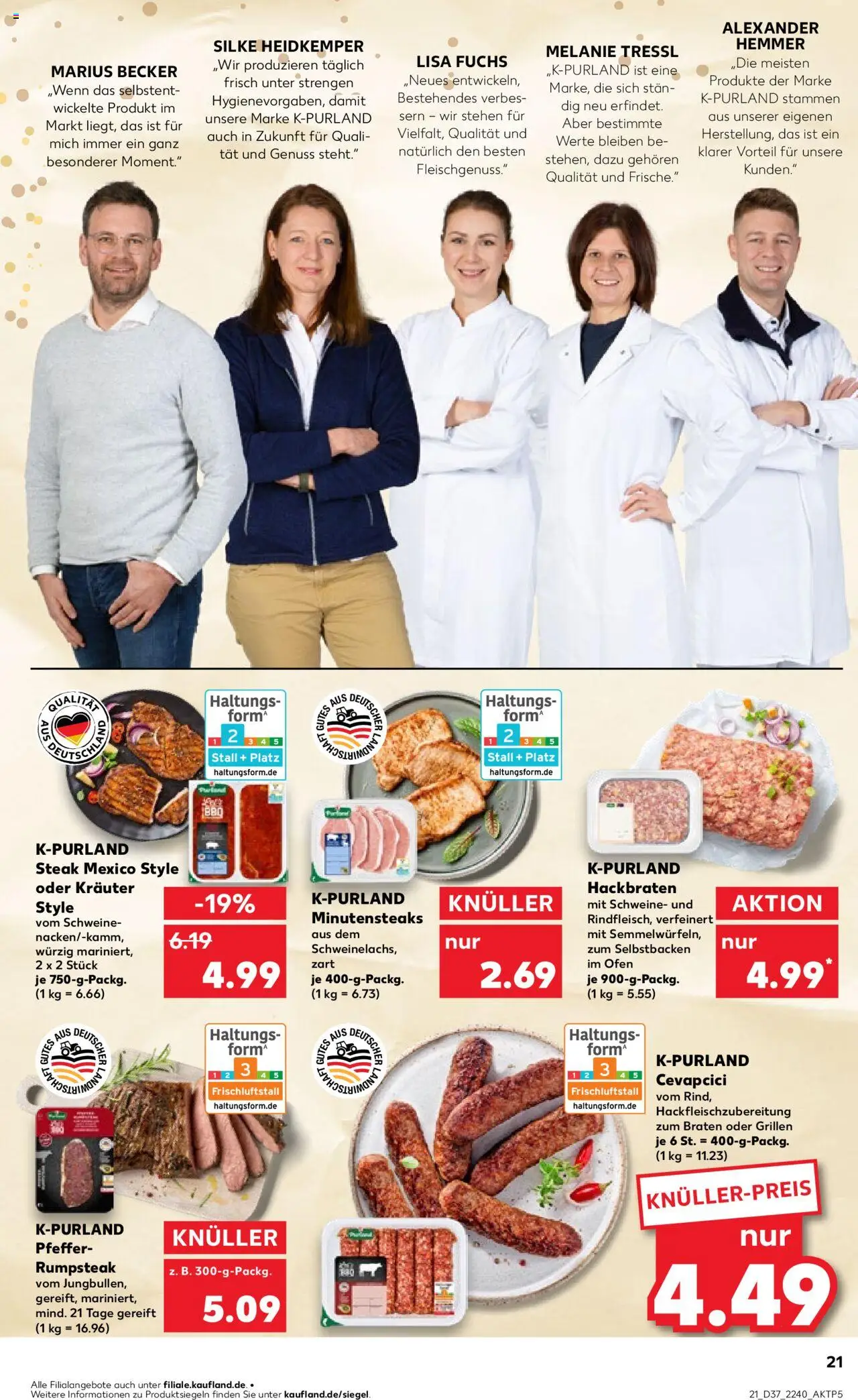 Kaufland prospekt Stuttgart	 – gültig ab 11.09.2025 | Seite: 21 | Produkte: Rumpsteak, Ofen, Pfeffer, Steak