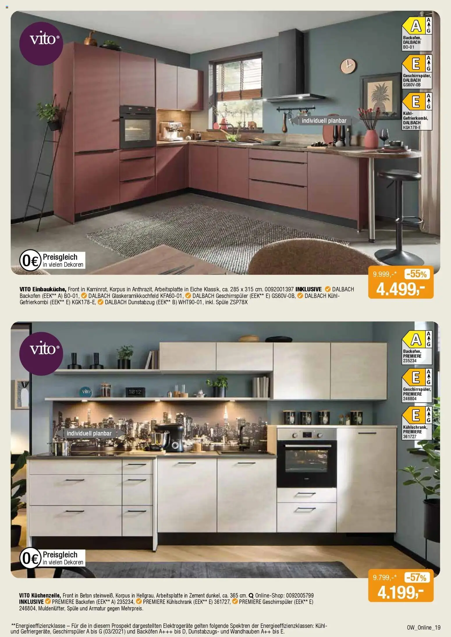 Angebote - Dein trendiges Möbelhaus – gültig ab 21.03.2026 | Seite: 19 | Produkte: Geschirrspüler, Kühlschrank, Armatur, Dunstabzug