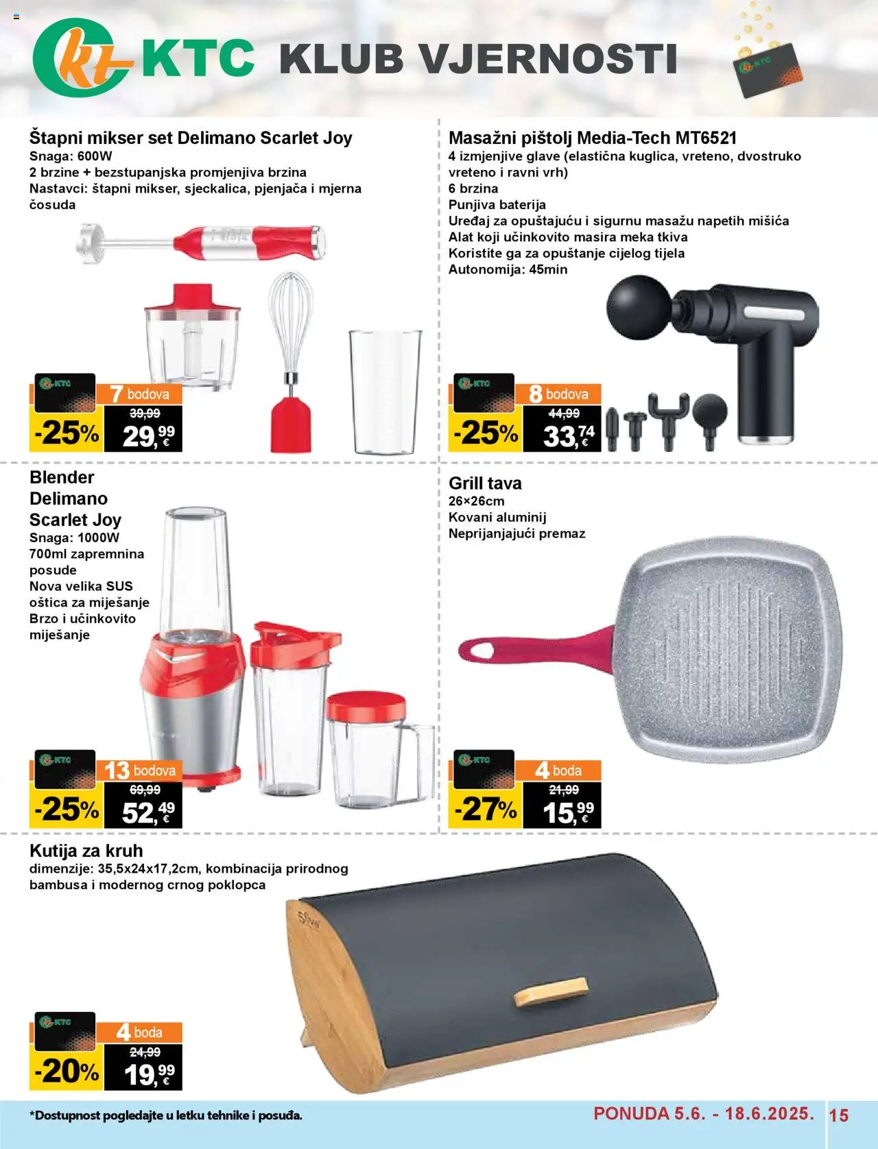 KTC katalog | vrijedi od 05.06.2025 | Stranica: 15 | Proizvodi: Štapni mikser, Alat, Pan, Tava