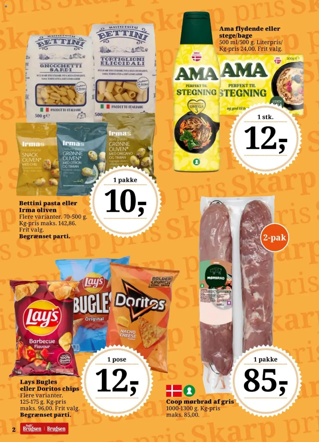 Dagli'Brugsen tilbudsavis – gyldig fra 12.09.2025 | Side: 2 | Produkter: Chips, Oliven, Oregano, Timian