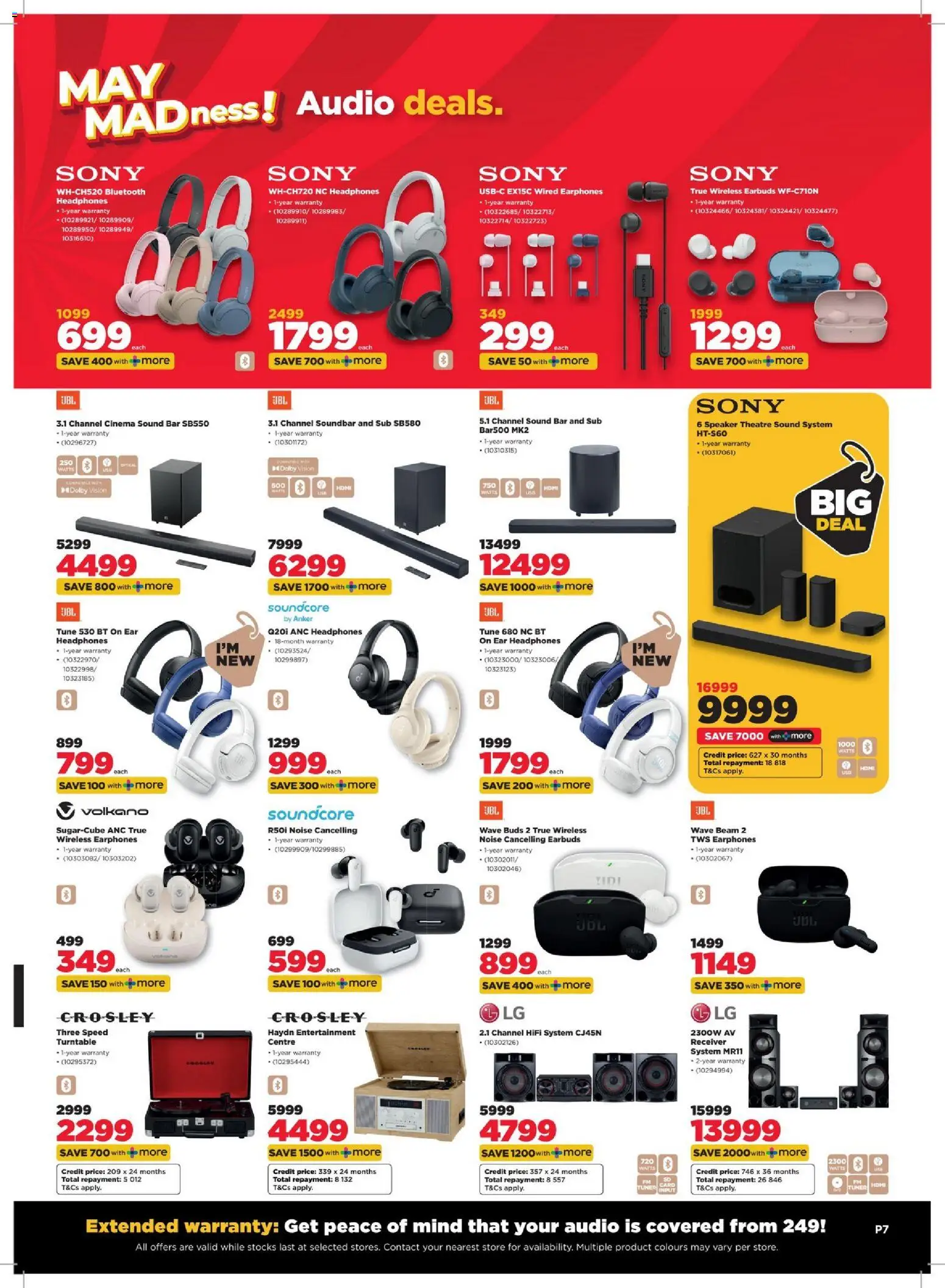 New HiFi Corp catalogue – valid from 29.04.2026 | Page: 7 | Products: Earphones, Earbuds, Headphones, Speaker