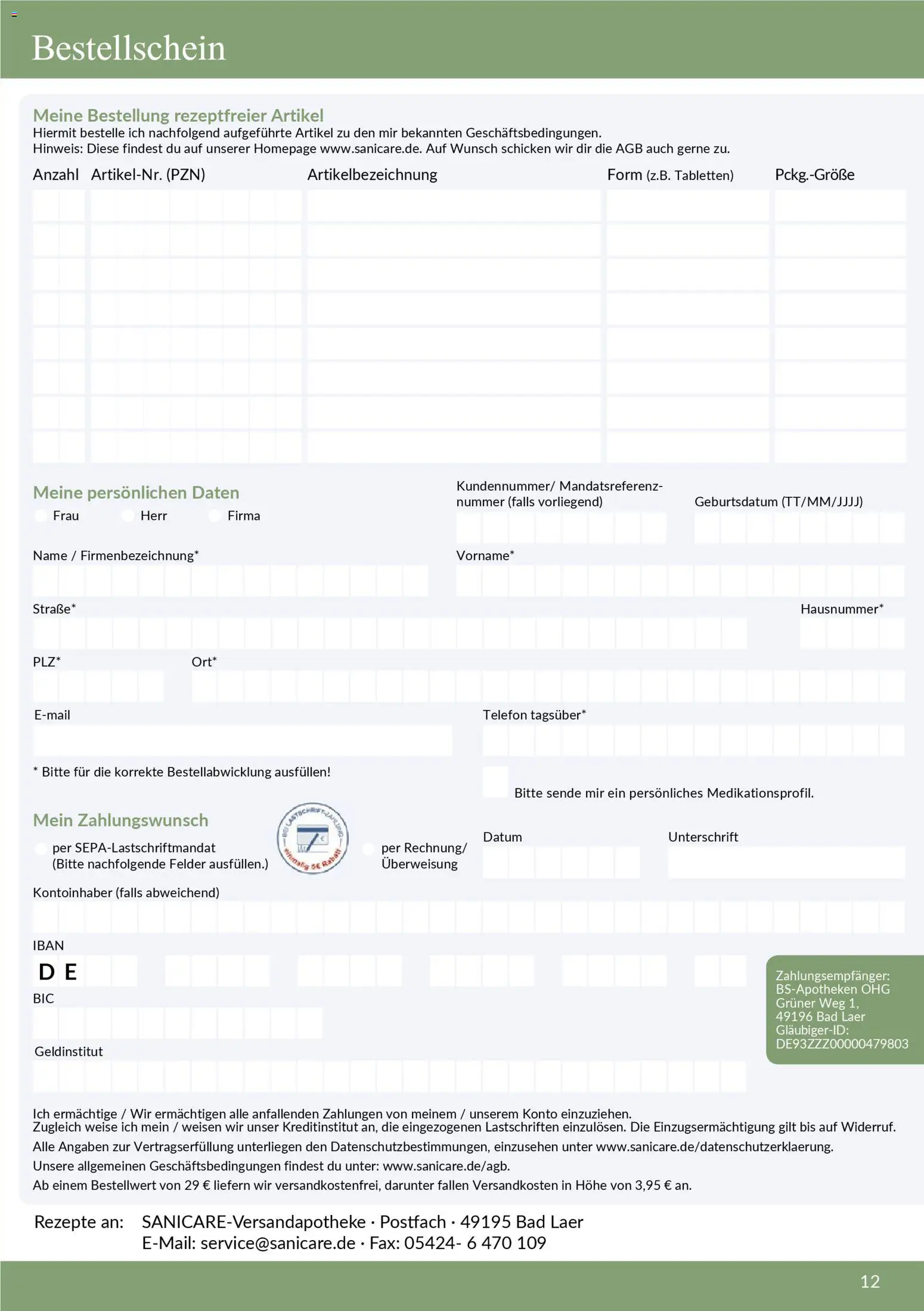 Sanicare Rheuma Katalog 2026 – gültig ab 20.03.2026 | Seite: 12 | Produkte: Bad, Telefon