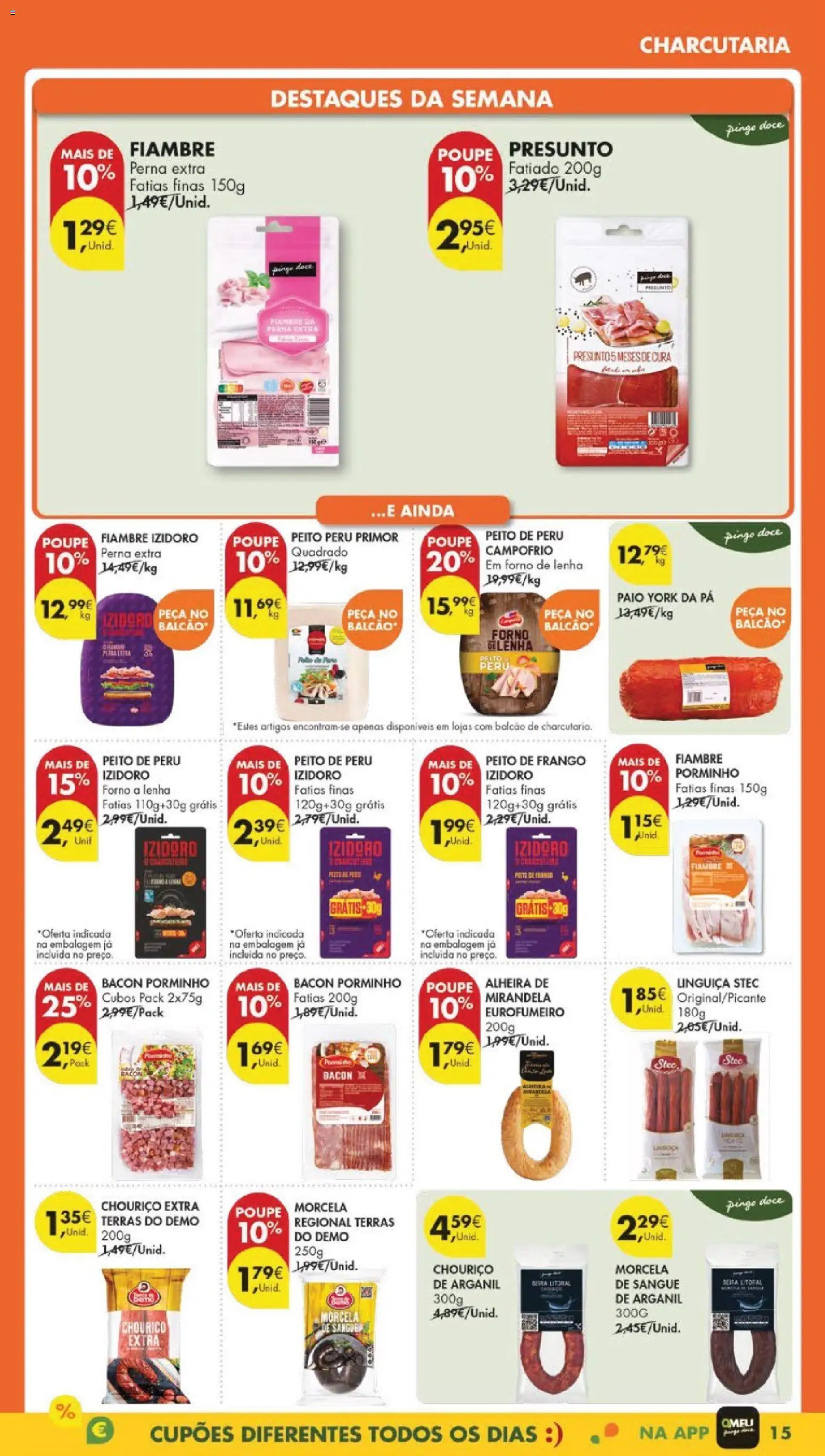 Pingo Doce folheto │ válido de 03.03.2026 | Página: 19 | Produtos: Forno, Bacon, Presunto, Alheira