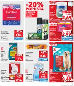 K-CLASSIC VREĆE ZA SMEĆE, Vreće za smeće - Pregled kataloga iz trgovine Kaufland, vrijedi od 08.04.2026 | Stranica: 23 | Proizvodi: Govedina, Vreće za smeće, Hrana za mačke, Kobasica