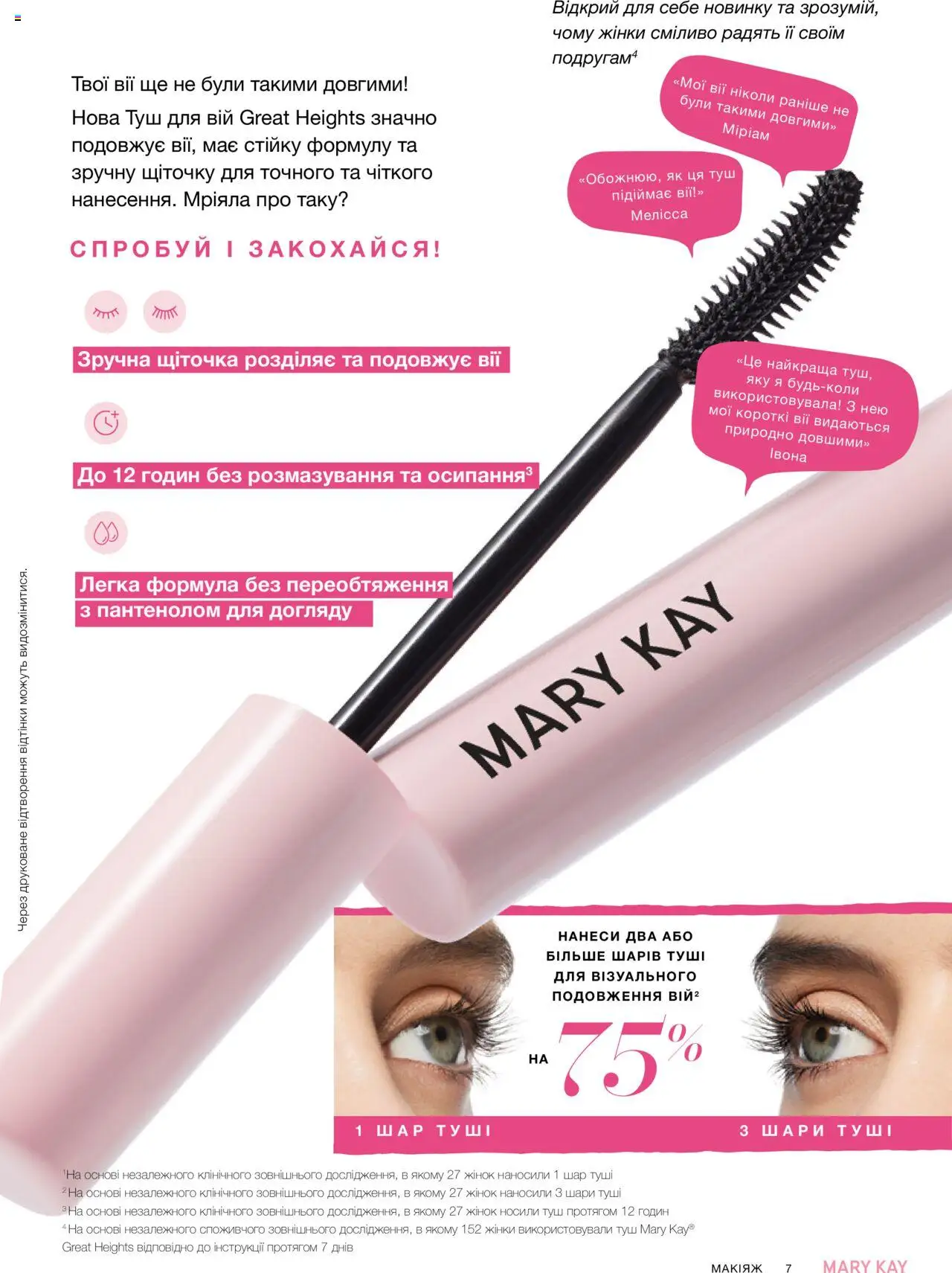 Mary Kay Kаталог - дійснийкції з 07.05.2025 | Сторінка: 7 | Товари: Туш