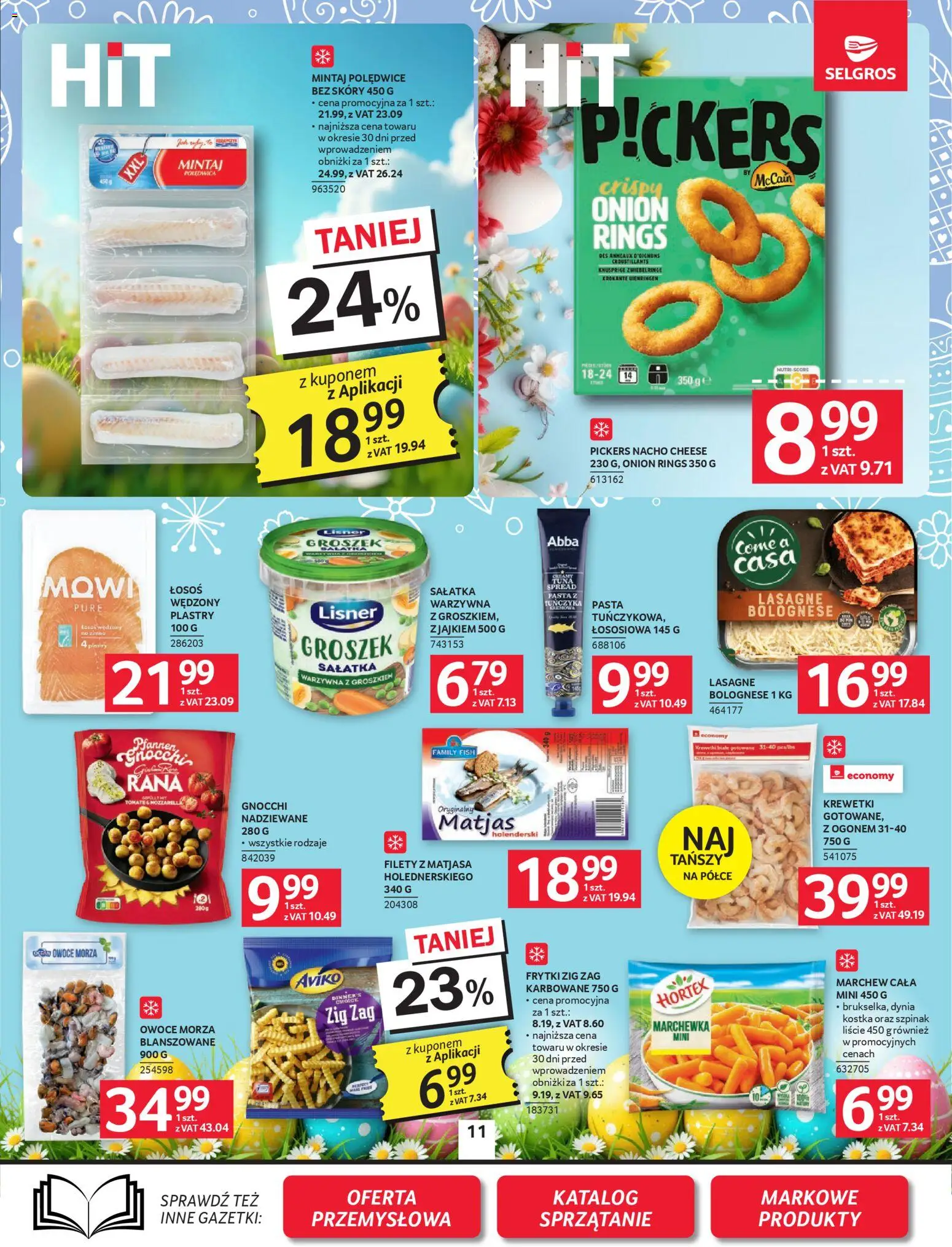 Selgros cash&carry gazetka od 26.03.2026 | Strona: 11 | Produkty: Dynia, Mintaj, Szpinak, Frytki