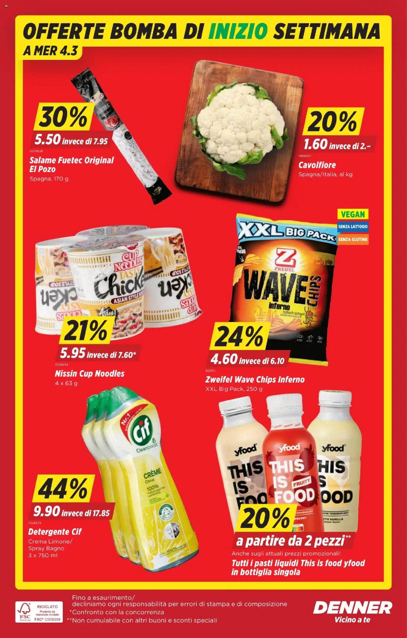 Denner Aktionen IT – gültig ab 26.02.2026 | Seite: 20 | Produkte: Chips, Creme