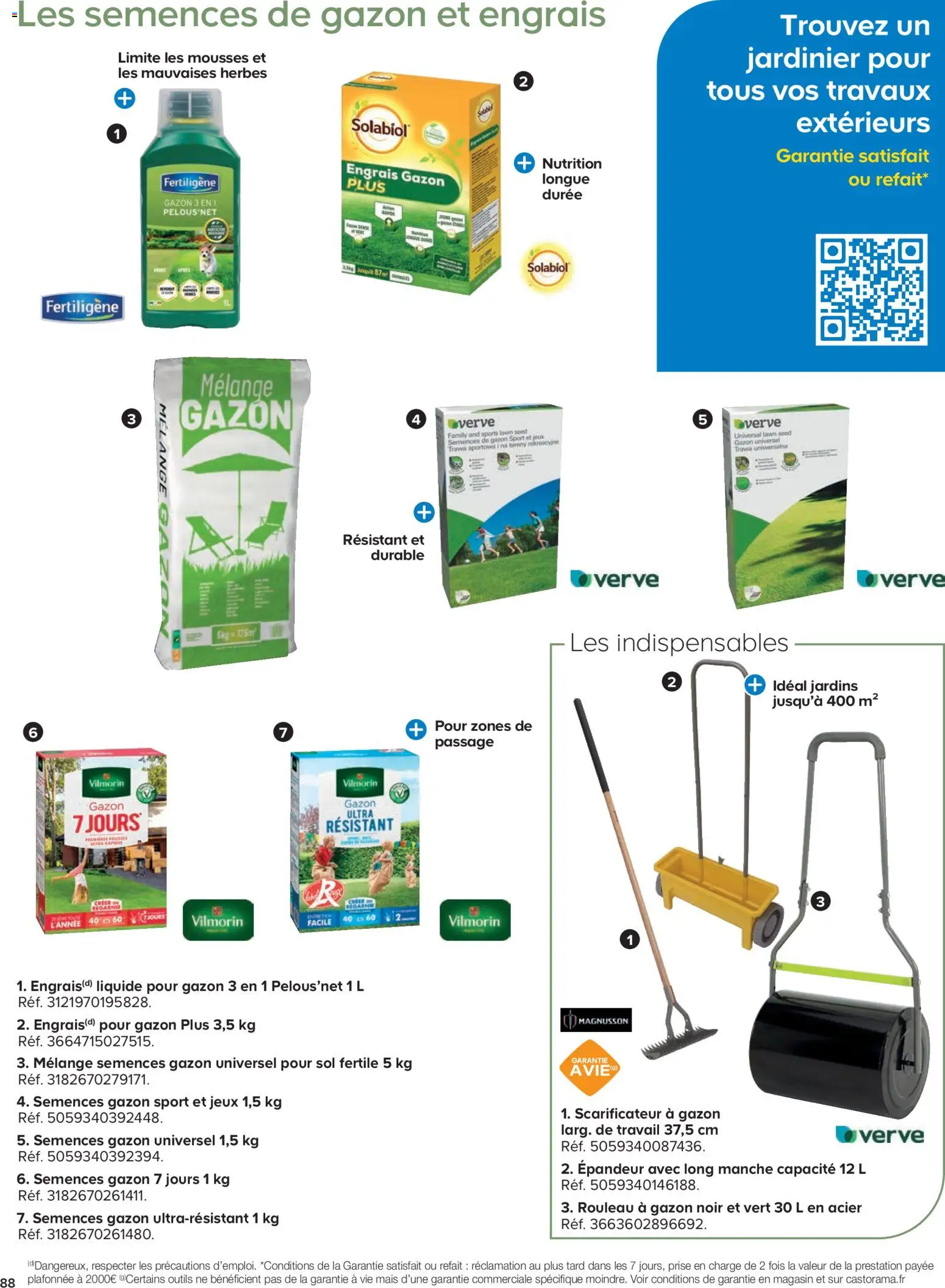 {H1} | Page: 88 | Produits: Rouleau, Gazon, Prise, Jeux