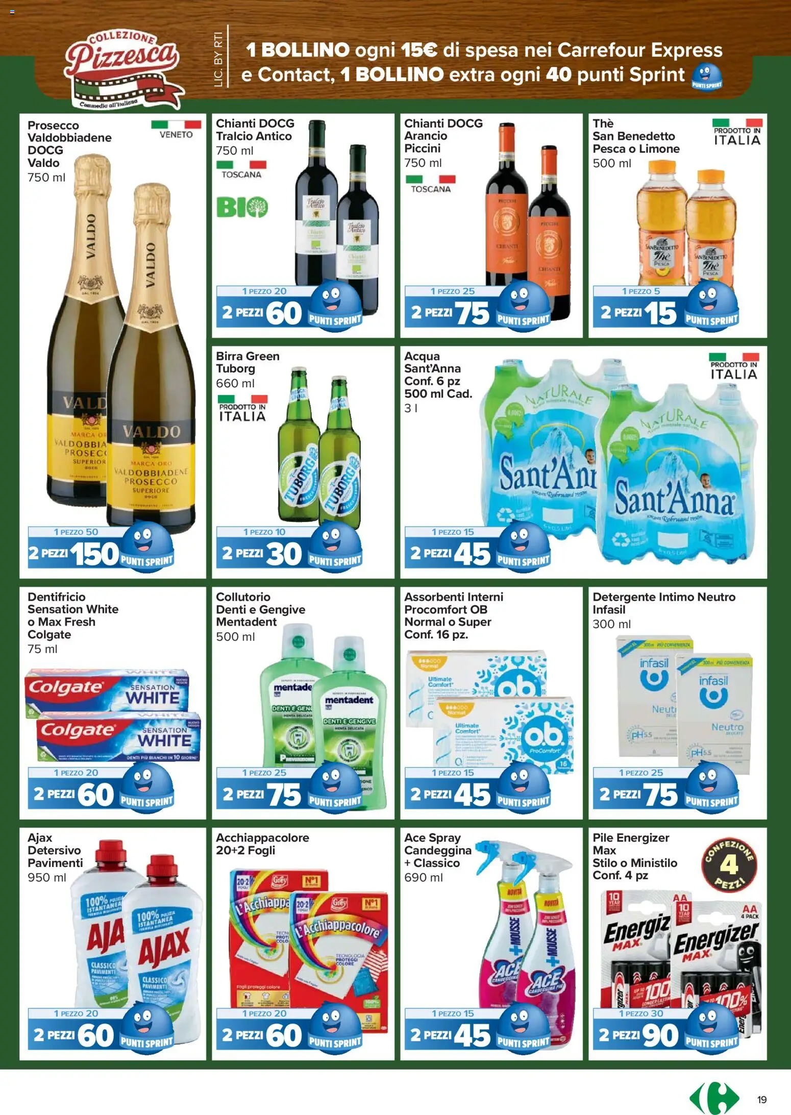 Volantino Carrefour del 26.02.2026 | Pagina: 19 | Prodotti: Detergente intimo, Intimo, Prosecco, Limone