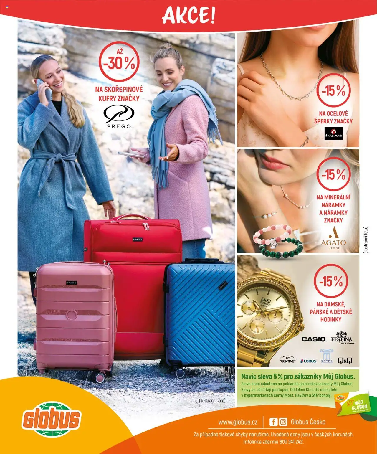 Globus leták - Zima 2025 od 15.10.2025 | Strana: 32 | Produkty: Globus, Hodinky, Kufry, Karty