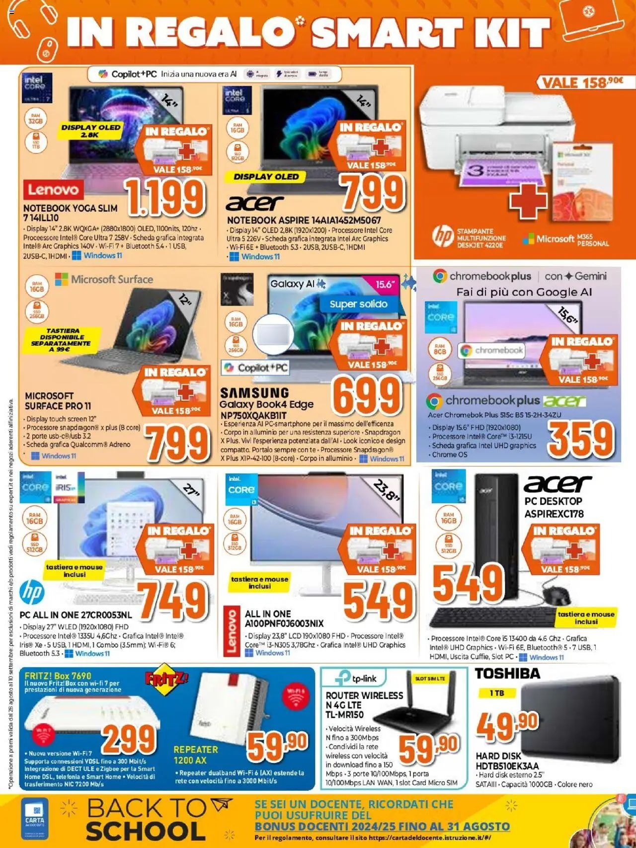Volantino Expert del 14.08.2025 | Pagina: 3 | Prodotti: Notebook, Stampante, Mouse, Alluminio