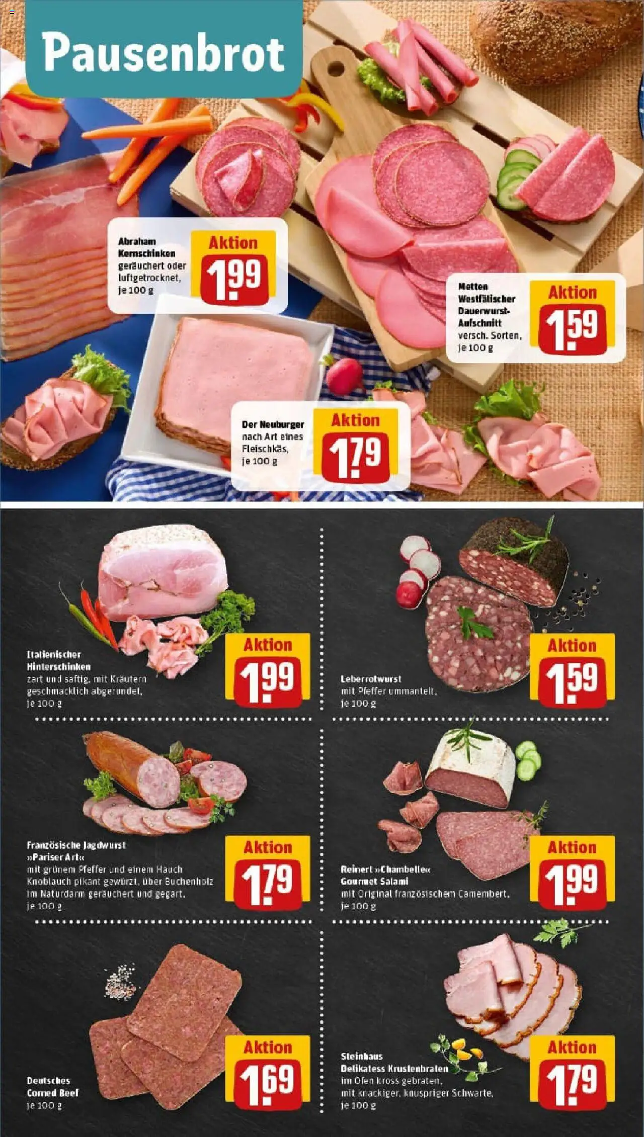 Rewe prospekt Düsseldorf	 - gültig ab dem 25.08.2025 | Seite: 8 | Produkte: Ofen, Pfeffer, Knoblauch, Salami