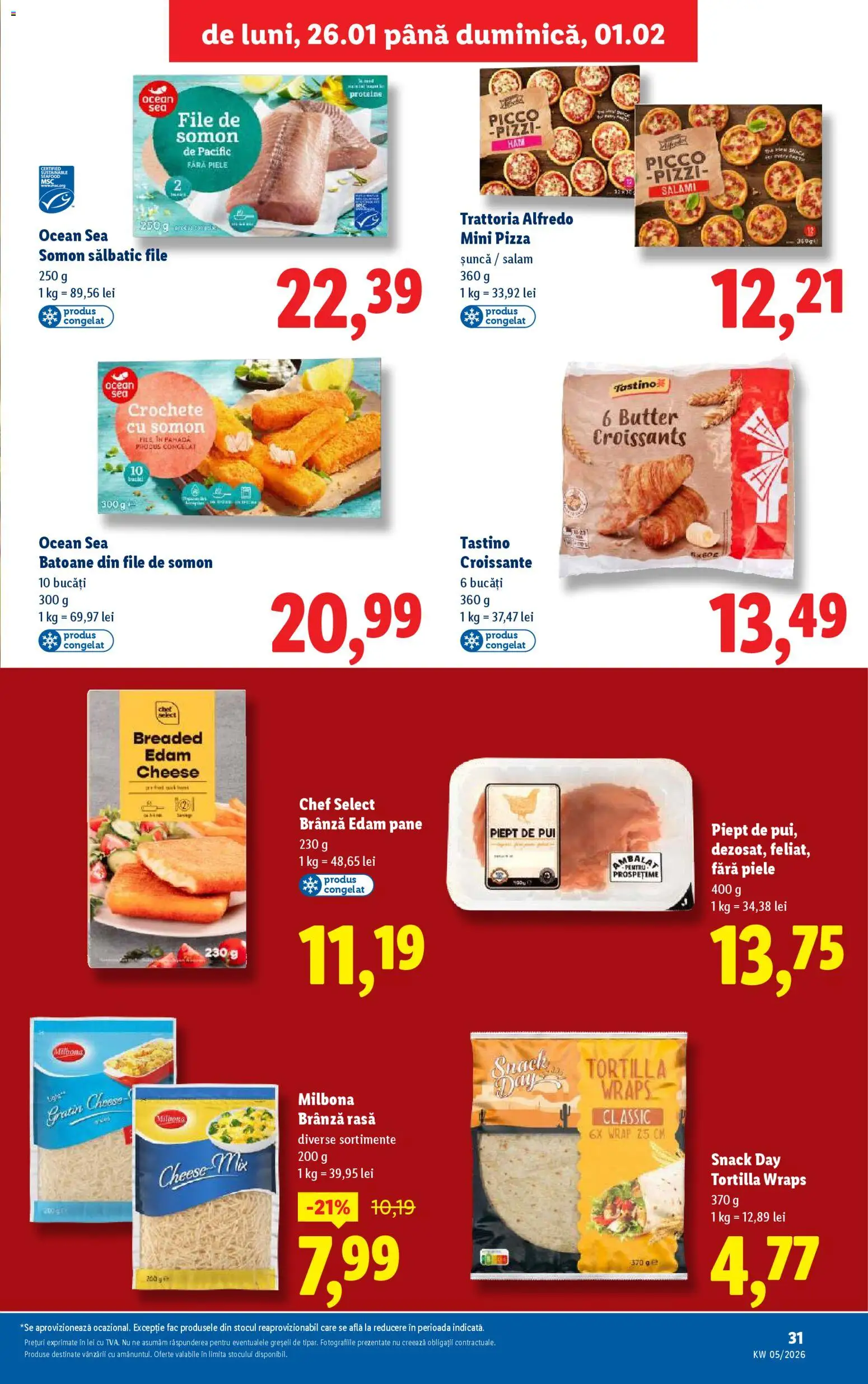 Noul catalog Lidl – valabil de la 26.01.2026 | Pagină: 31 | Produse: Masaüstü kılıfı, Hacıyatmaz Kedi Oyuncağı, Brânză, Șuncă