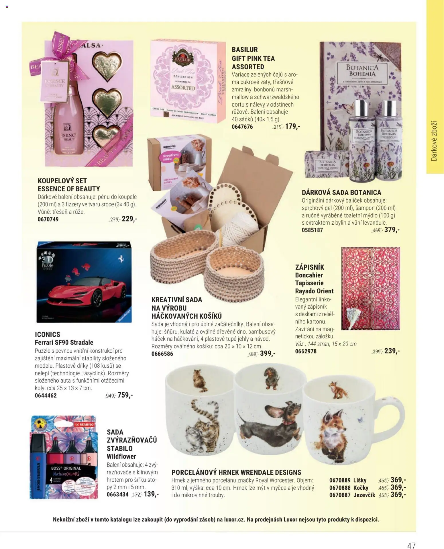 Luxor leták od 01.03.2026 | Strana: 47 | Produkty: Mýdlo, Zápisník, Puzzle, Essence