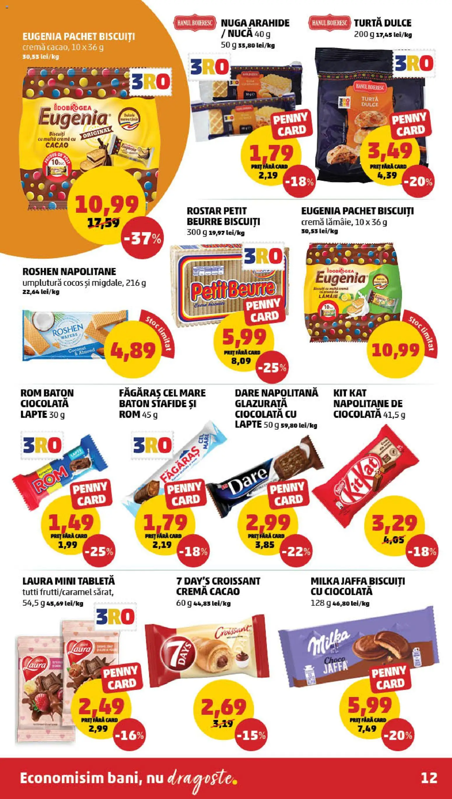 Noul catalog PENNY – valabil de la 21.01.2026 | Pagină: 12 | Produse: Tabletă, Arahide, Ciocolată, Rom
