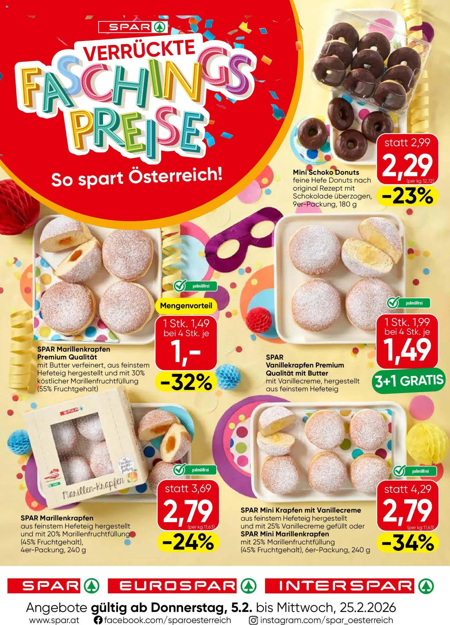 Spar Fasching - Niederösterreich gültig ab 05.02.2026 | Seite: 1