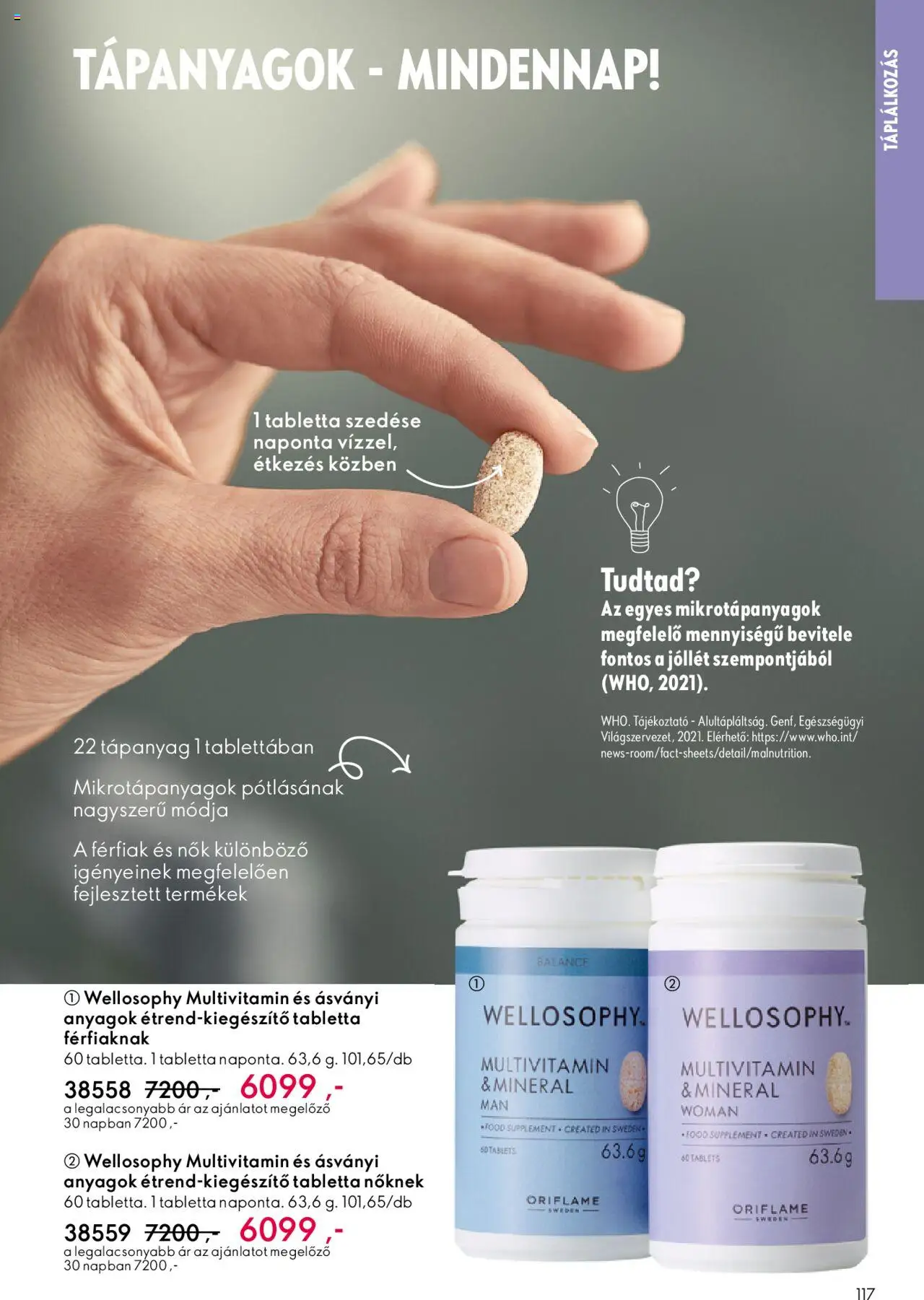 Oriflame akciós ujság - amely érvényes a következő dátumtól: 01.10.2025 | Oldal: 117 | Termékek: Multivitamin