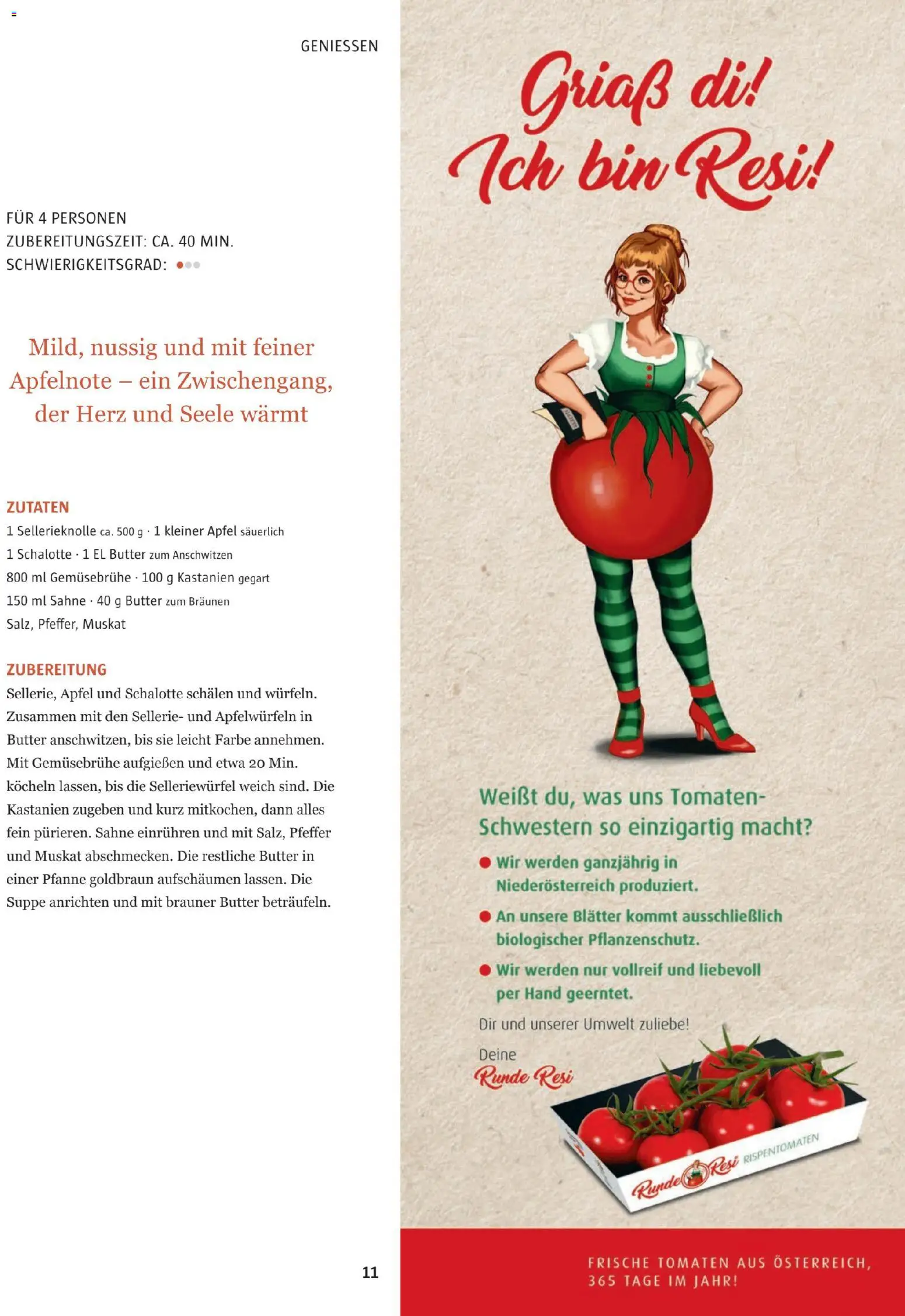 Sutterlüty B’sundrig Magazine gültig ab 17.11.2025 | Seite: 76 | Produkte: Sahne, Pfeffer, Butter, Tomaten