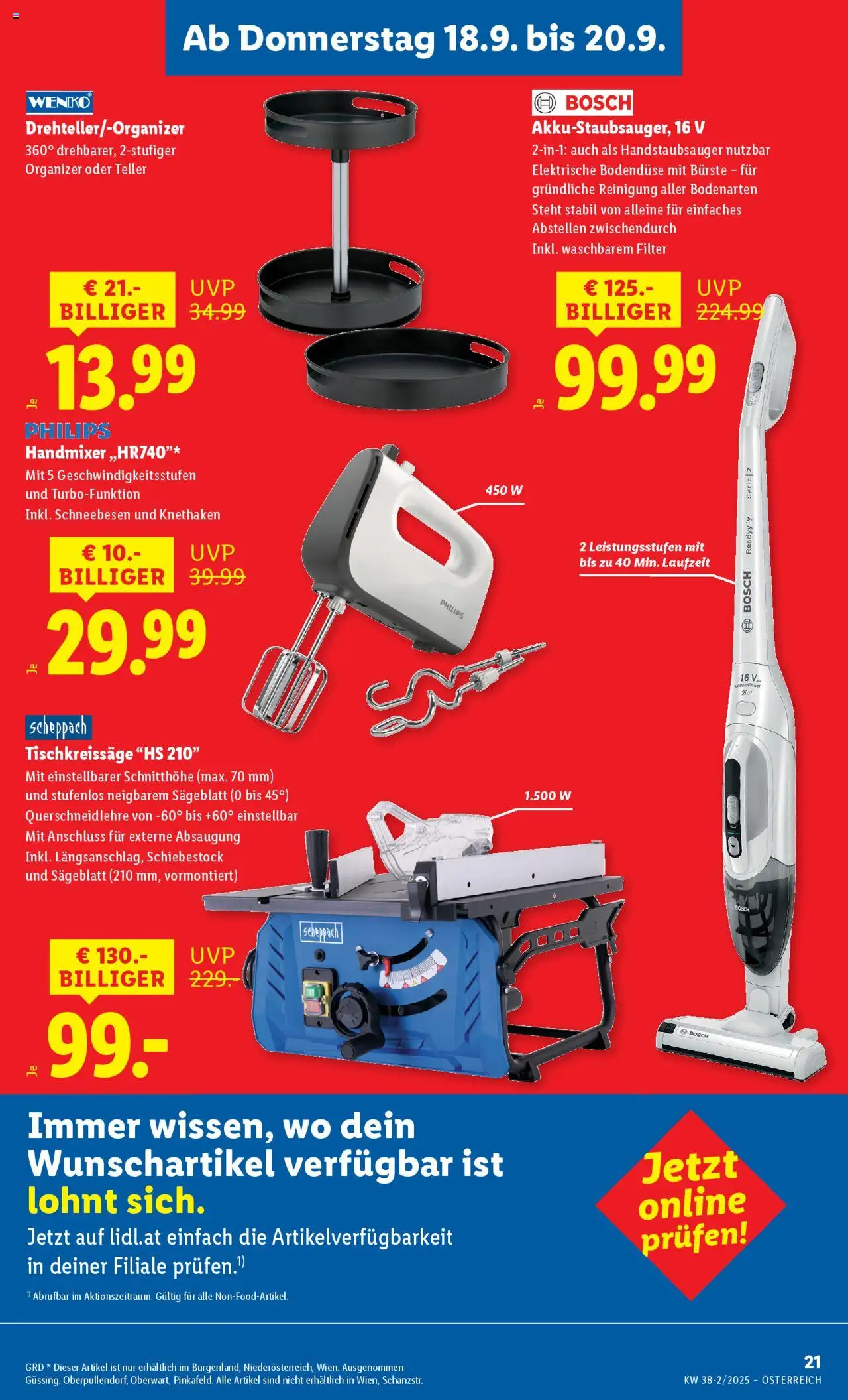 Lidl Flugblatt - Wien, Eisenstadt, Mattersburg gültig ab 18.09.2025 | Seite: 23 | Produkte: Bürste