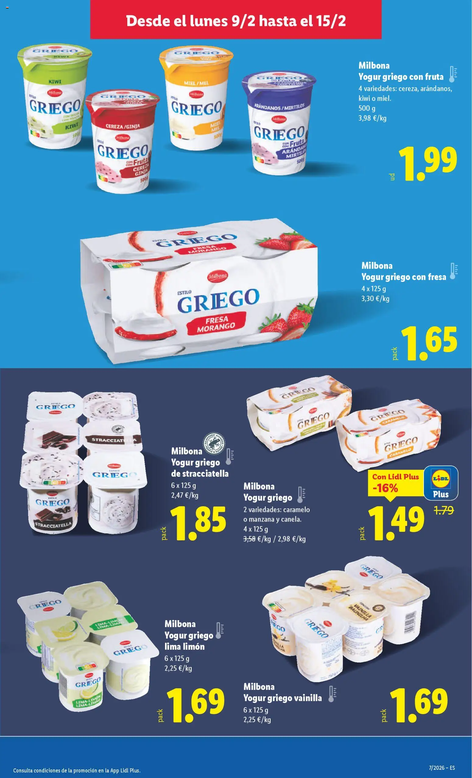 Lidl folleto │ válido desde el 09.02.2026 | Página: 9 | Productos: Lima, Ψηφιακή κάμερα, Yogur, Μαγειρική εστία