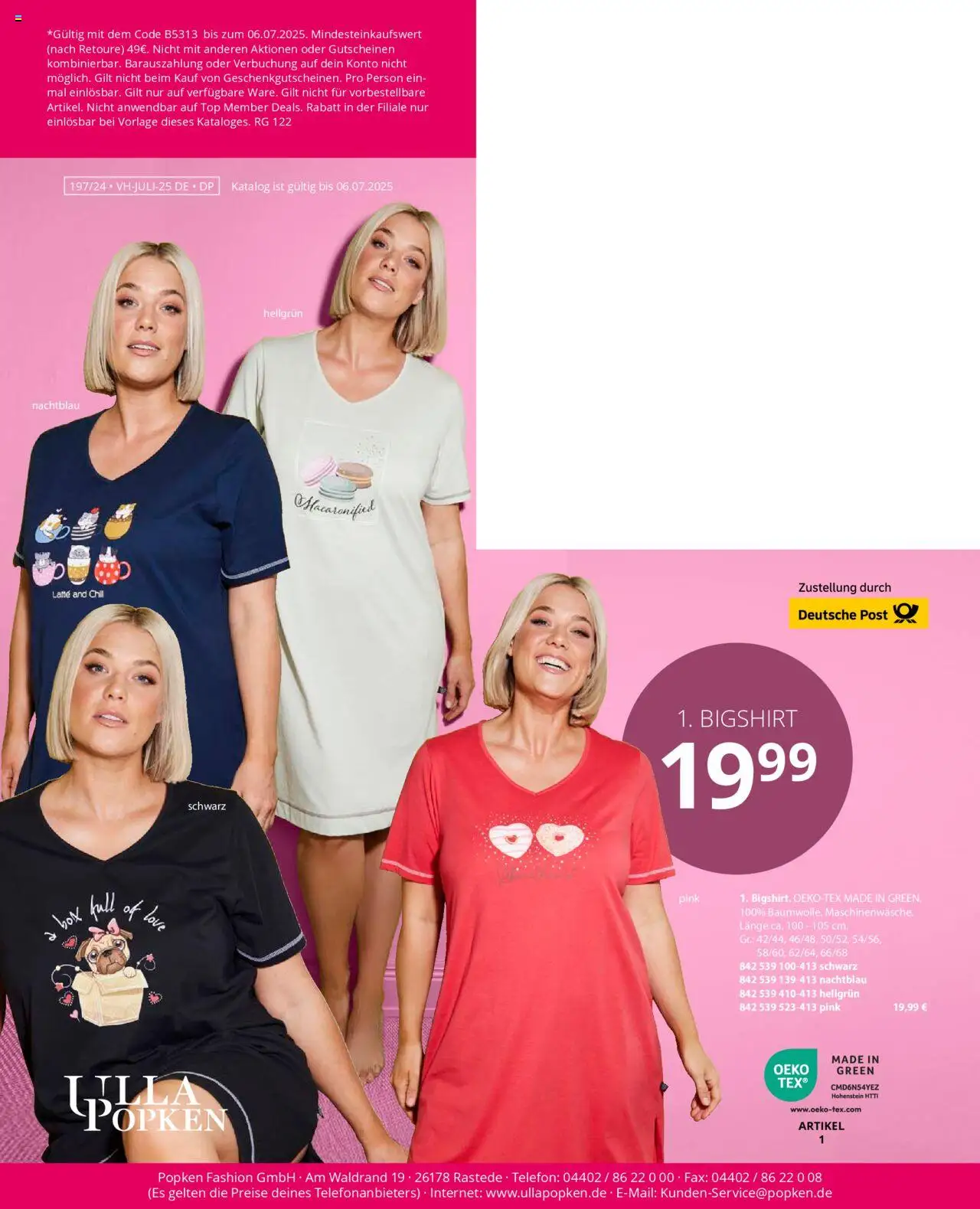 Ulla Popken akciós ujság - amely érvényes a következő dátumtól: 01.07.2025 | Oldal: 140 | Termékek: Telefon