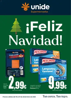 Vista previa Unide - Feliz Navidad Supermercados  válido desde el 18.12.2025