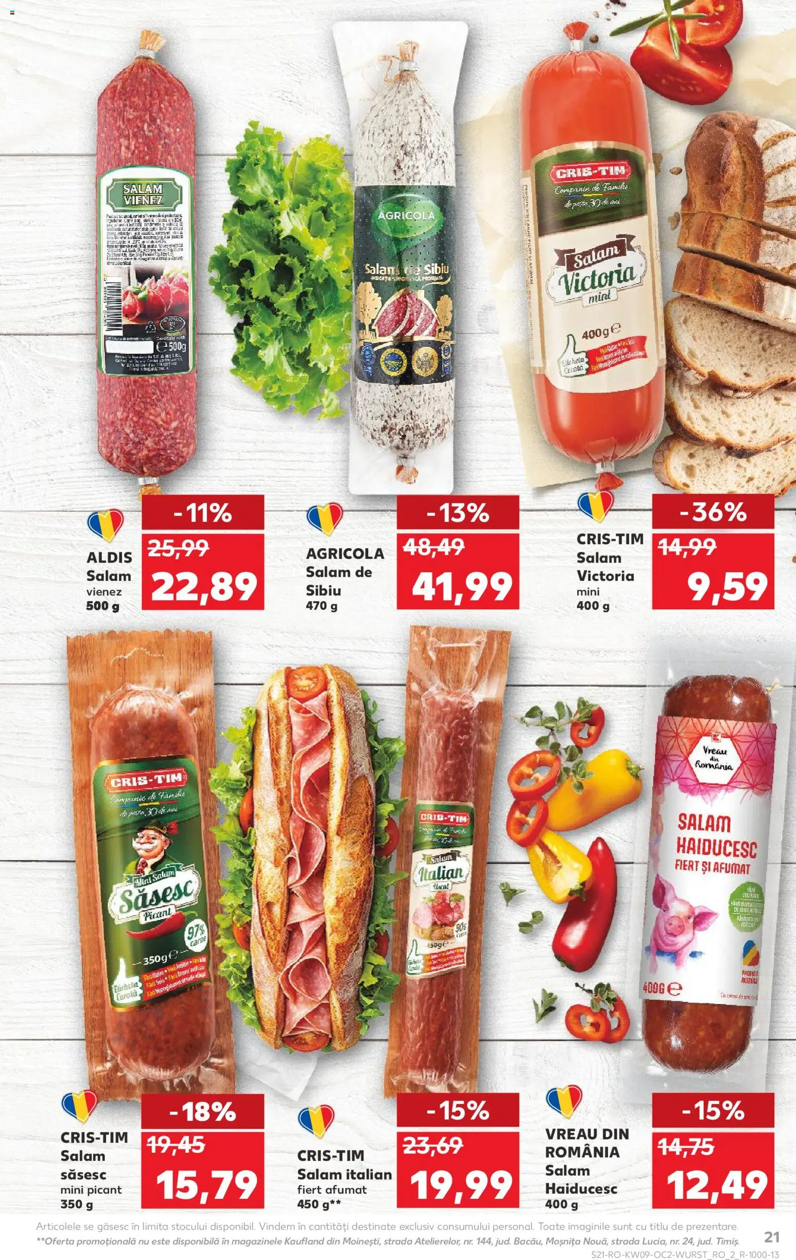 Noul catalog Kaufland – valabil de la 25.02.2026 | Pagină: 21 | Produse: Salam