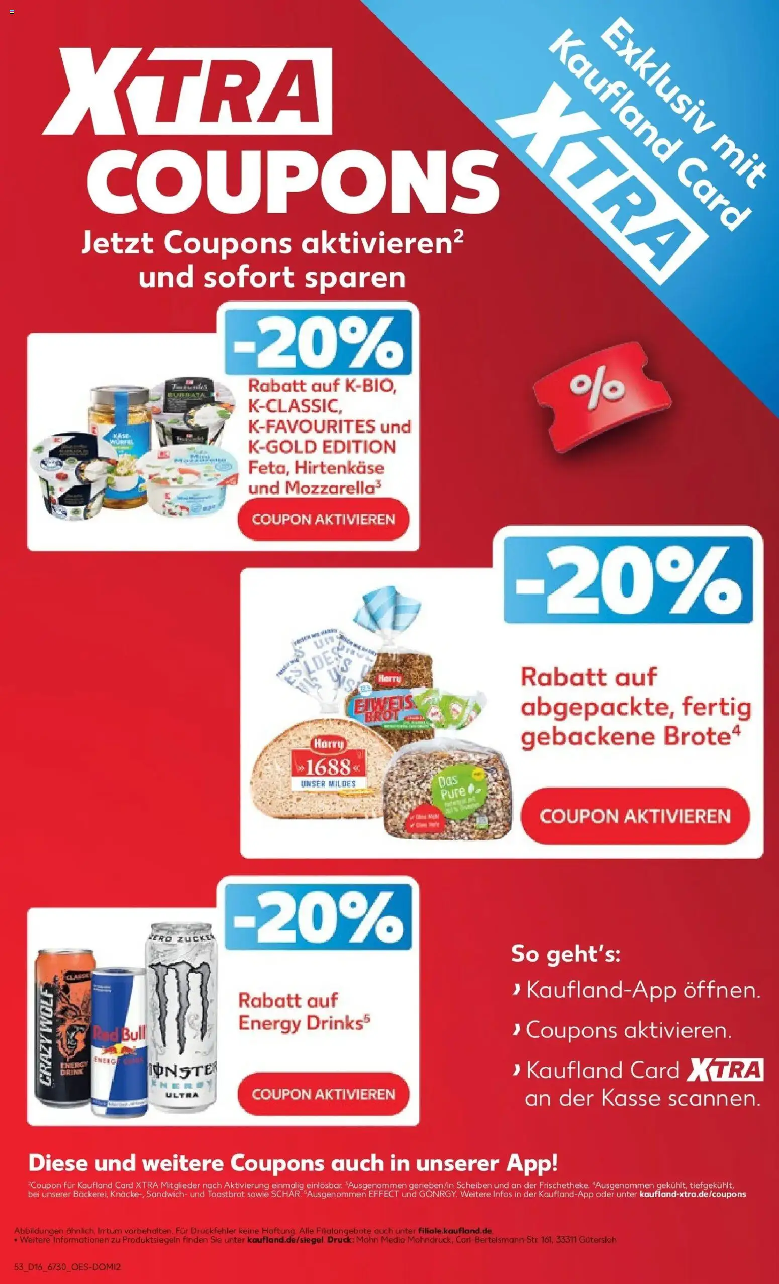 Kaufland Prospekt Zwönitz	 – gültig ab 16.04.2026 | Seite: 53 | Produkte: Red bull, Mozzarella, Toastbrot, Zucker