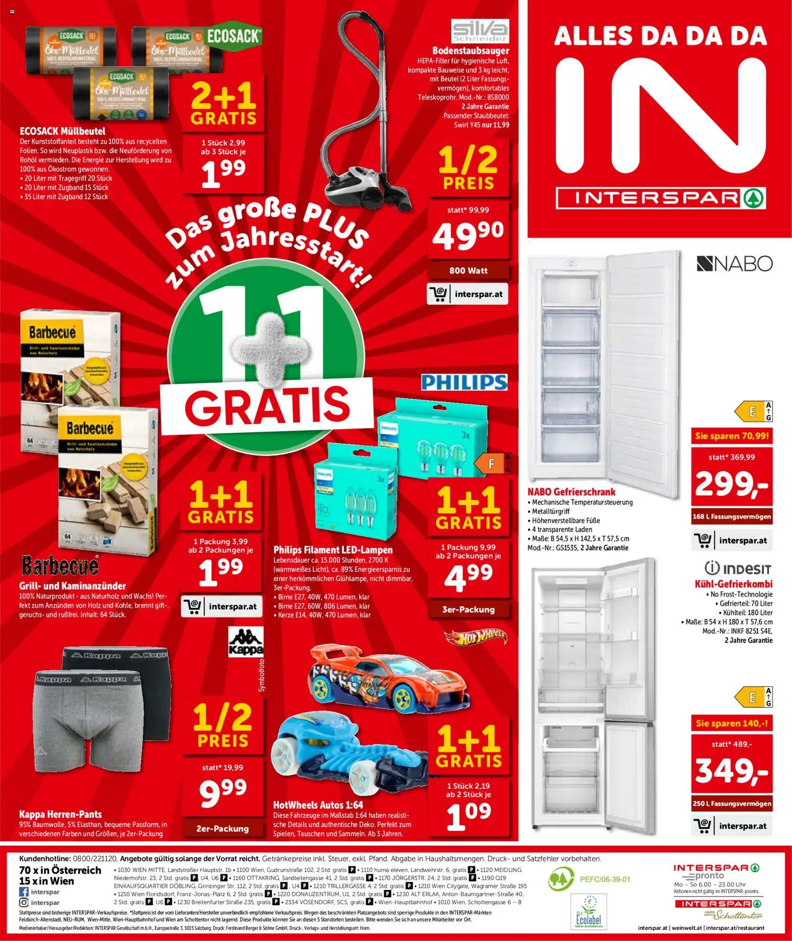 Interspar Flugblatt - Wien gültig ab 15.01.2026 | Seite: 25 | Produkte: Birne, Uhr, Gefrierschrank, Grill