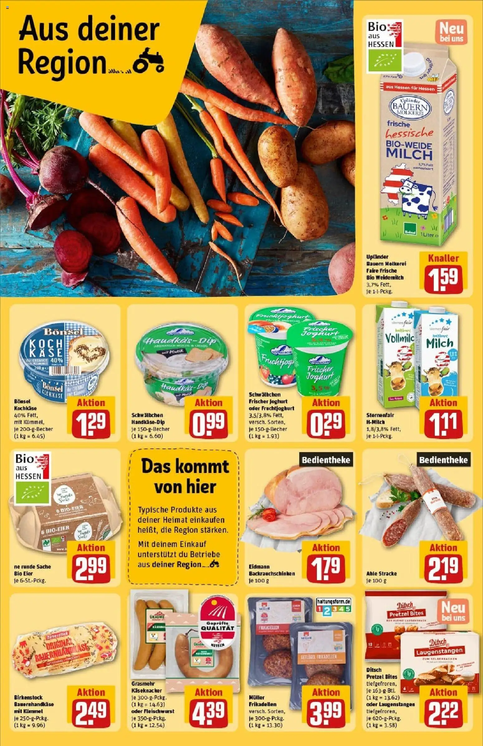 Rewe prospekt Michelstadt	 – gültig ab 26.10.2025 | Seite: 28 | Produkte: Milch, Käse, Eier, Fruchtjoghurt
