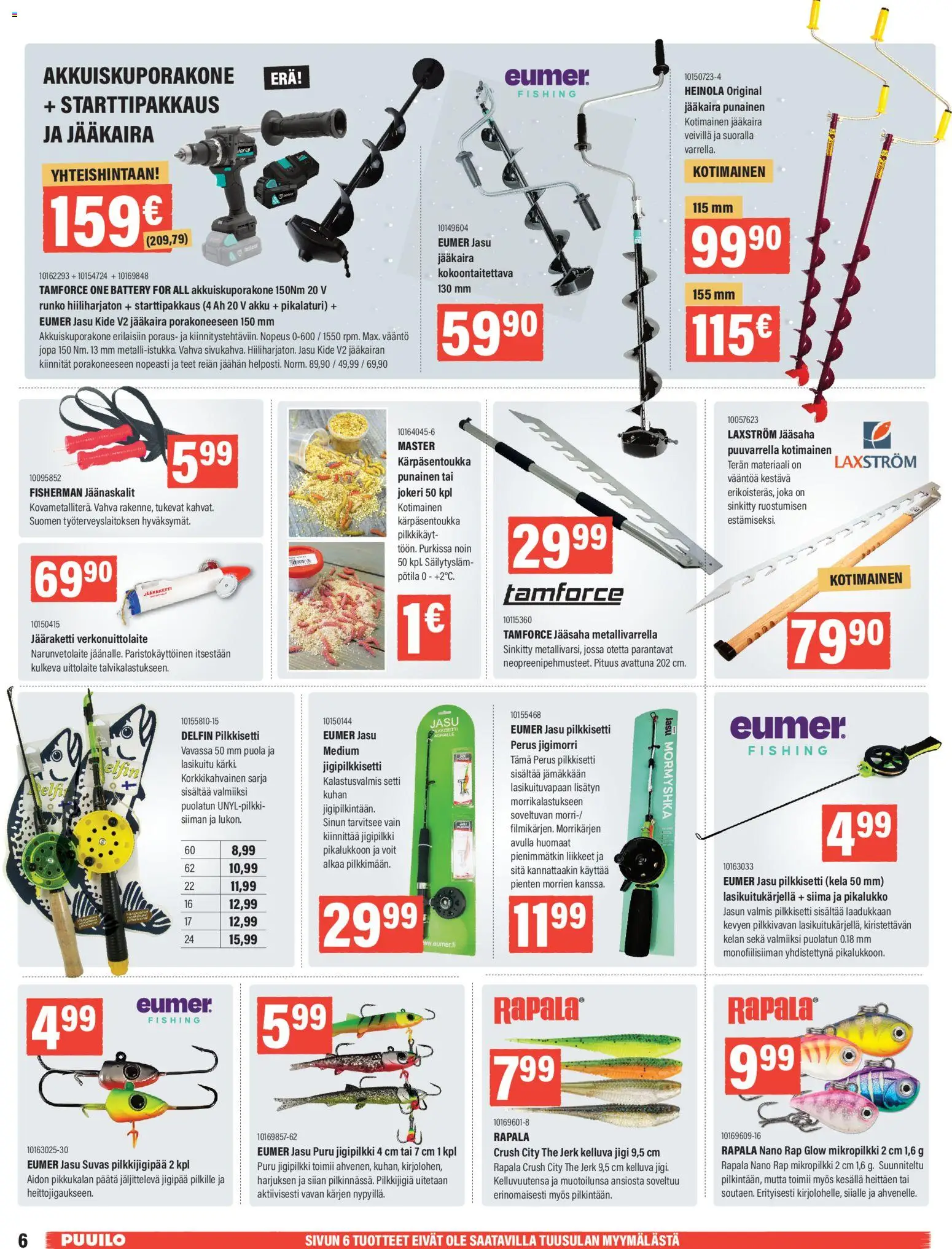 Puuilo tarjoukset – voimassa 05.01.2026 alkaen | Sivu: 6 | Tuotteet: Akku