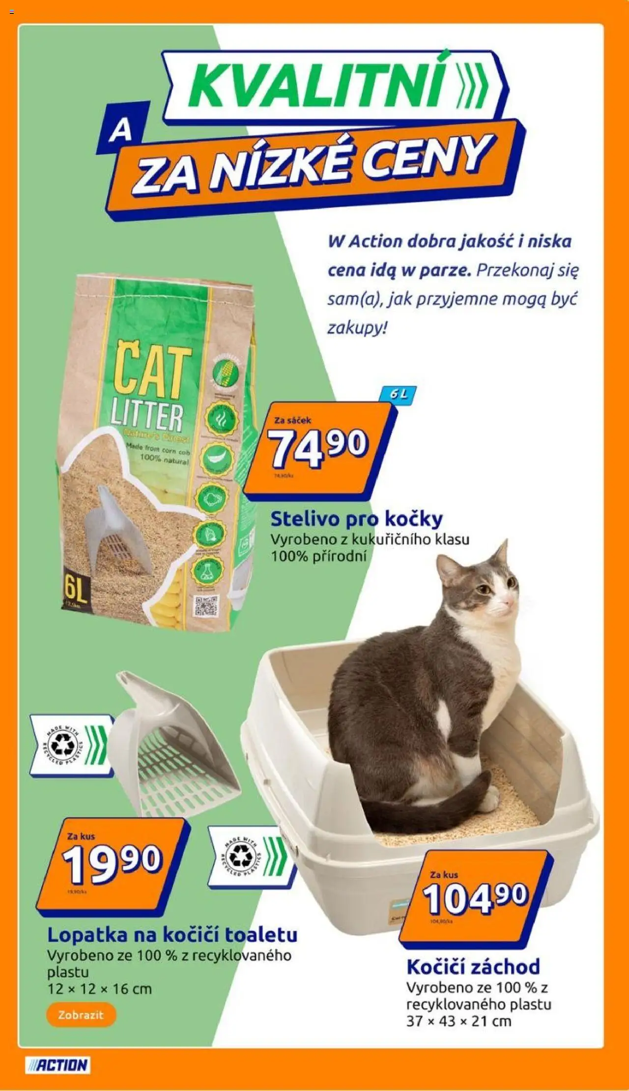 Action leták od 15.10.2025 | Strana: 9 | Produkty: Stelivo pro kočky, Stelivo, Lopatka, Sáček