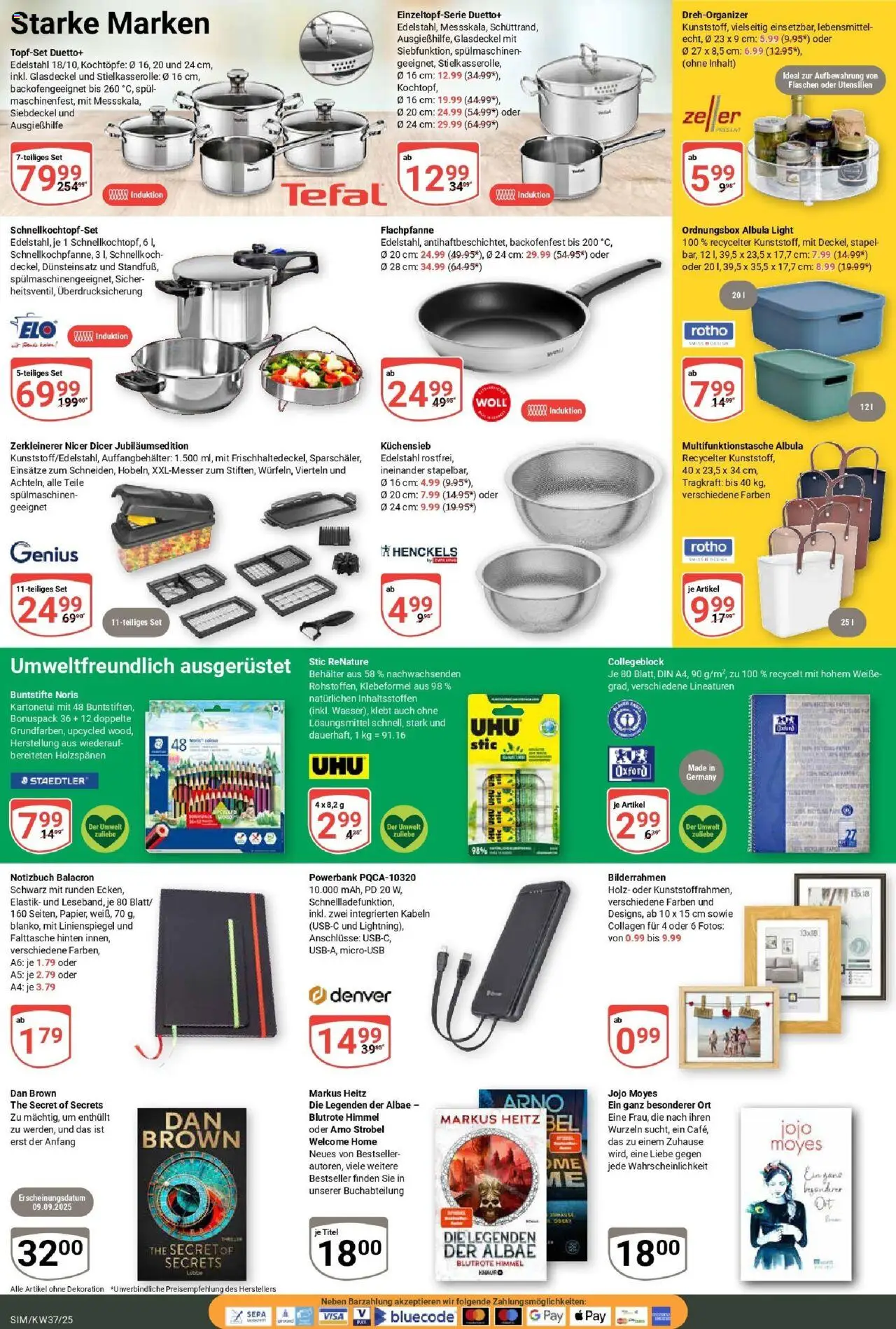 Globus prospekt Simmern	 – gültig ab 07.09.2025 | Seite: 20 | Produkte: Bilderrahmen, Powerbank, Notizbuch