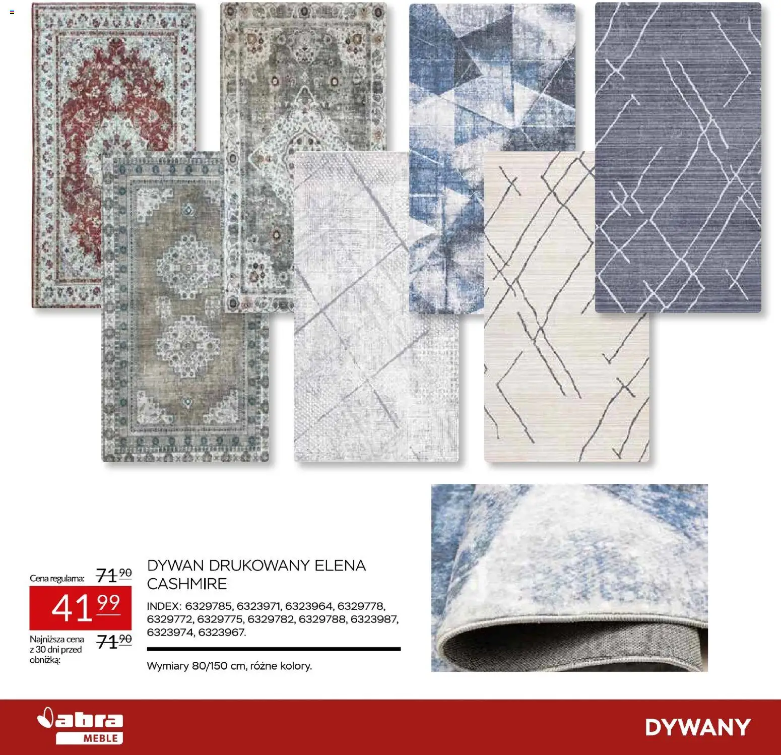 Abra meble Gazetka od 20.11.2025 | Strona: 2 | Produkty: Dywan, Dywany