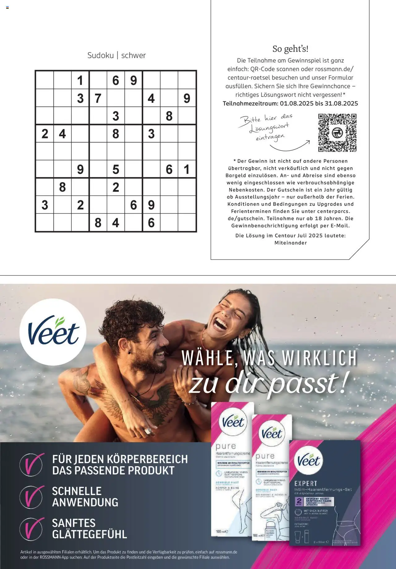 Rossmann Centaur - gültig ab dem 01.08.2025 | Seite: 89 | Produkte: Butter, Creme, Haarentfernungscreme