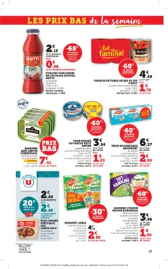 bi1 - Prévisualisation de bi1 catalogue valide à partir de 20.10.2025 | Page: 13 | Produits: Thon naturel, Briques, Pois, Tomates