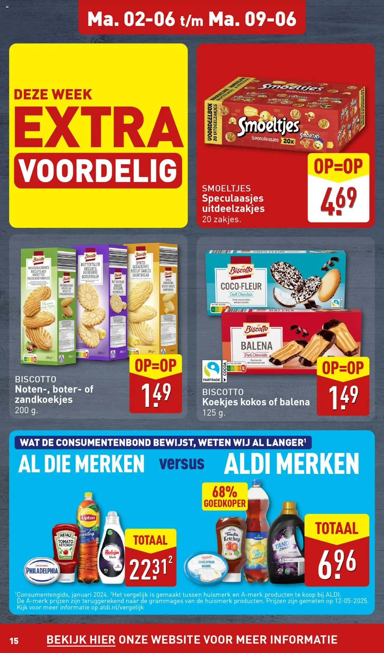  | Pagina: 15 | Producten: Tomaten, Robijn, Ketchup, Koekjes
