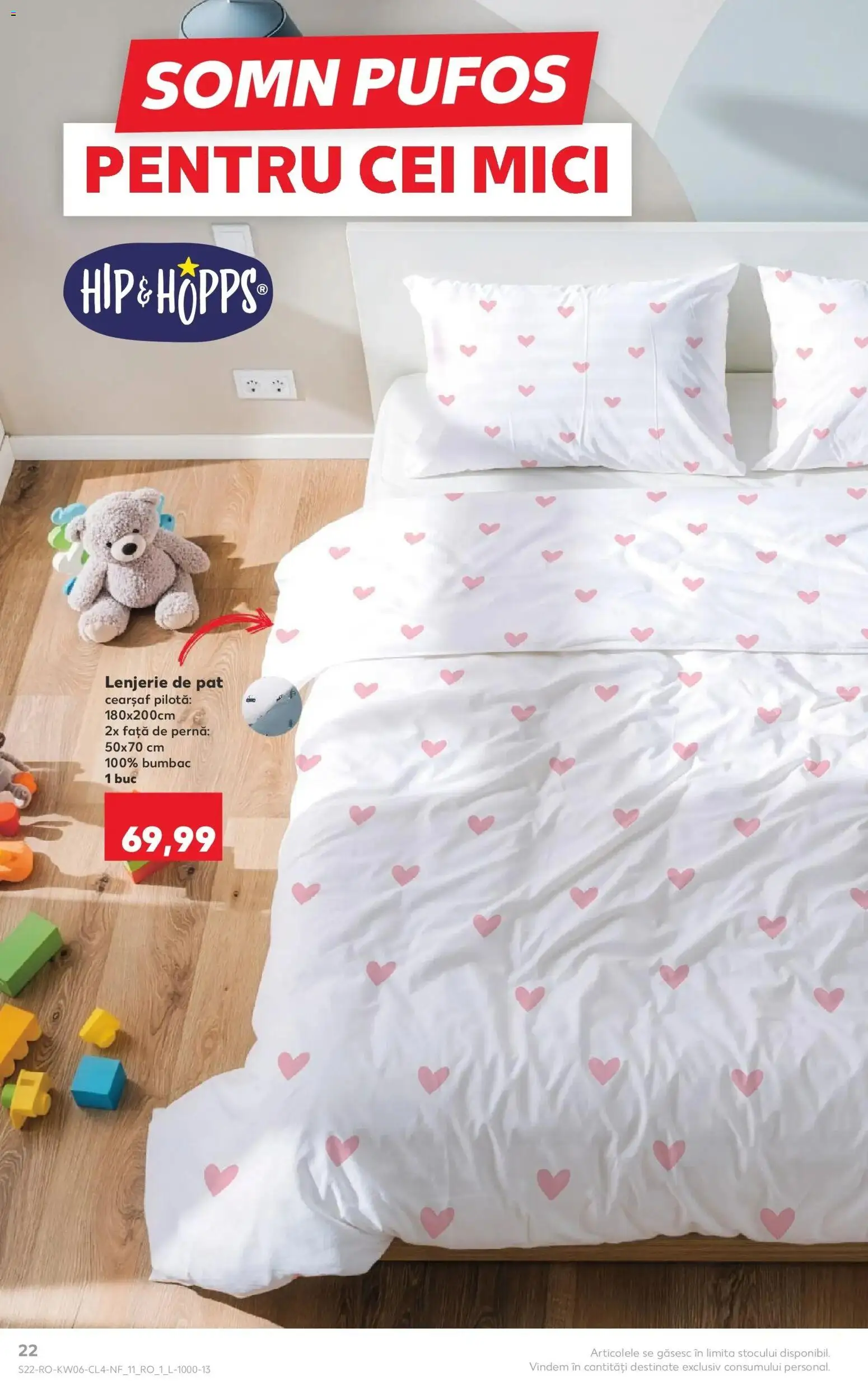 Noul catalog Kaufland – valabil de la 04.02.2026 | Pagină: 22 | Produse: Pat, Lenjerie de pat, Pernă, Pilotă