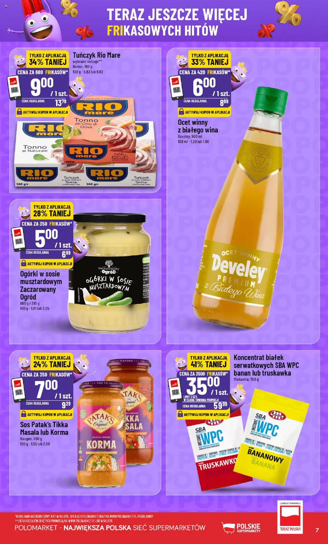 POLOmarket Gazetka - Frikasowe Hity od 20.08.2025 | Strona: 7 | Produkty: Tuńczyk w sosie własnym, Tuńczyk, Banan, Sos