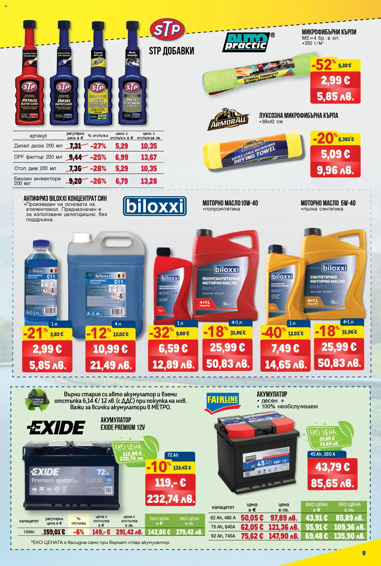 {H1} | Страница: 9 | Продукти: Масло, Darált marhahús, Акумулатор, Микрофибърна кърпа