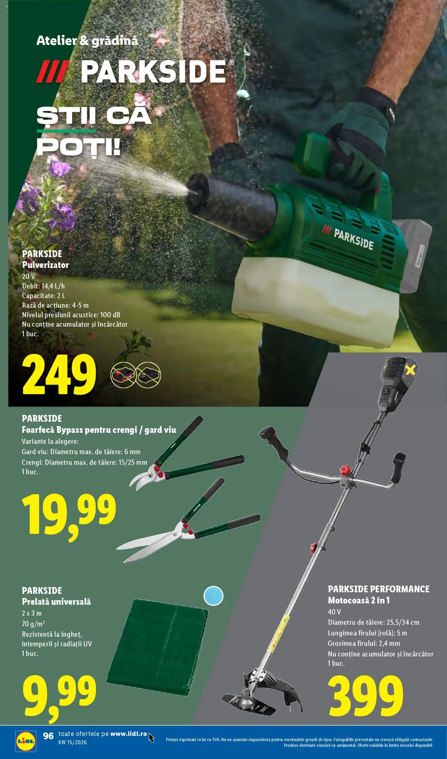 Noul catalog Lidl – valabil de la 06.04.2026 | Pagină: 96 | Produse: Trimmer, Încărcător